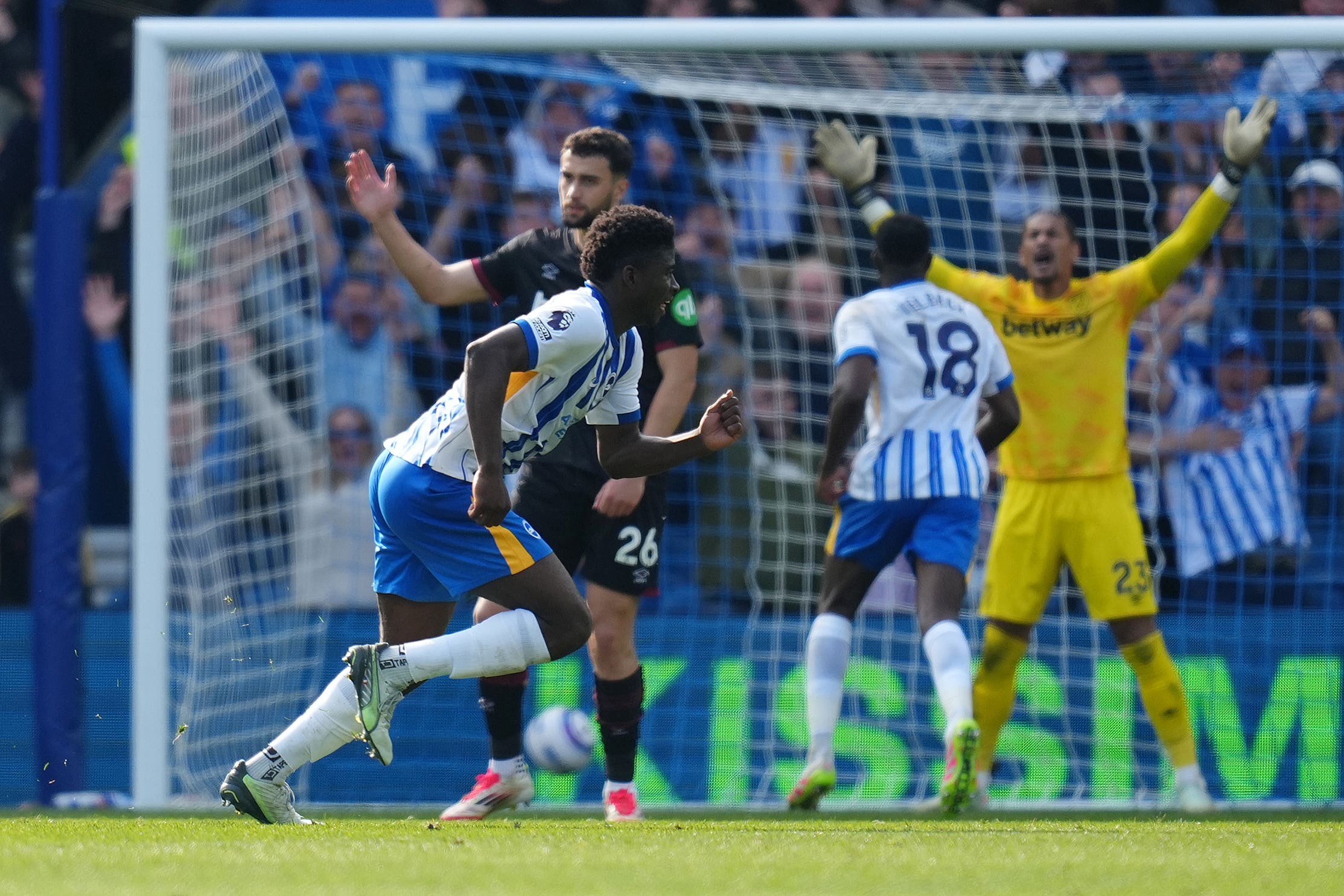 Carlos Baleba grabbed a late winner against West Ham