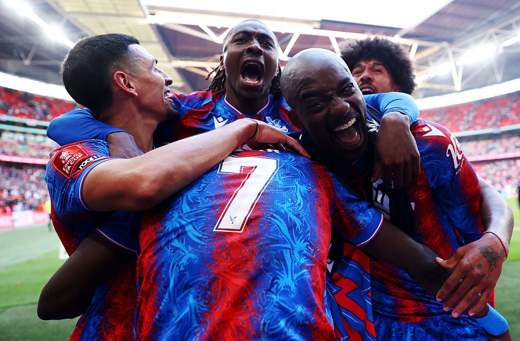 Crystal Palace celebrate a historic victory