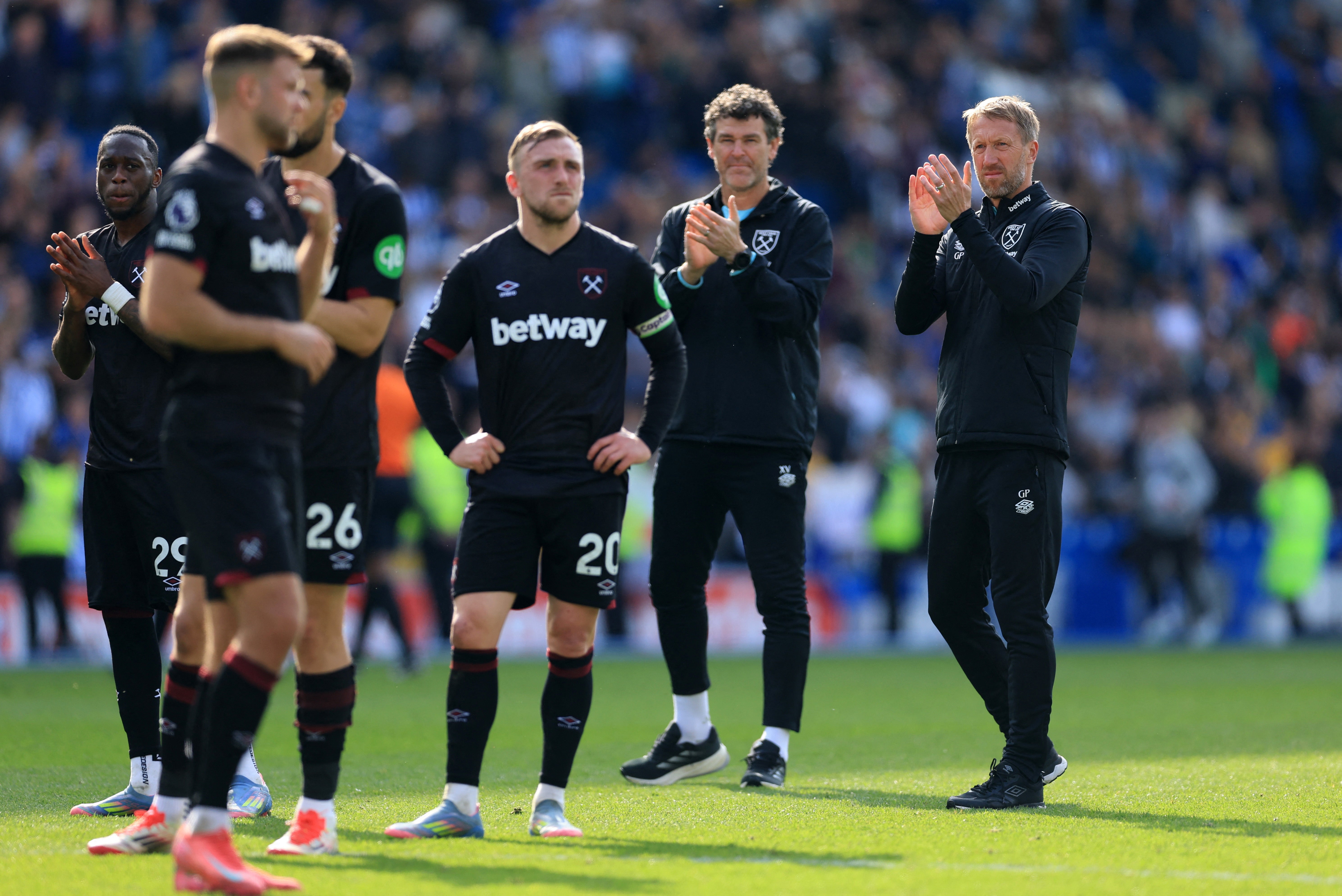 Graham Potter and West Ham left Brighton empty handed