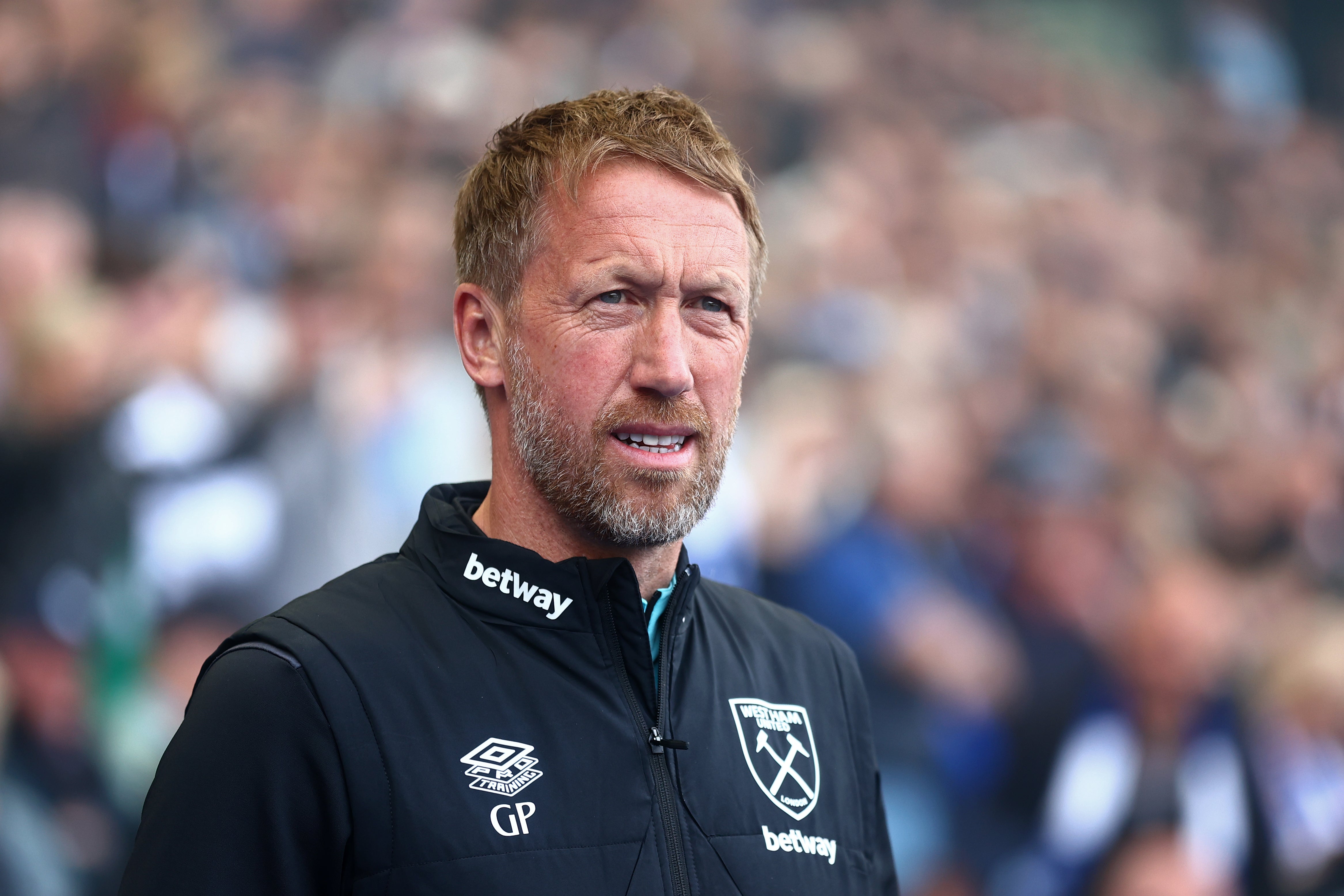 Graham Potter saw his West Ham side fall to a late loss to old club Brighton