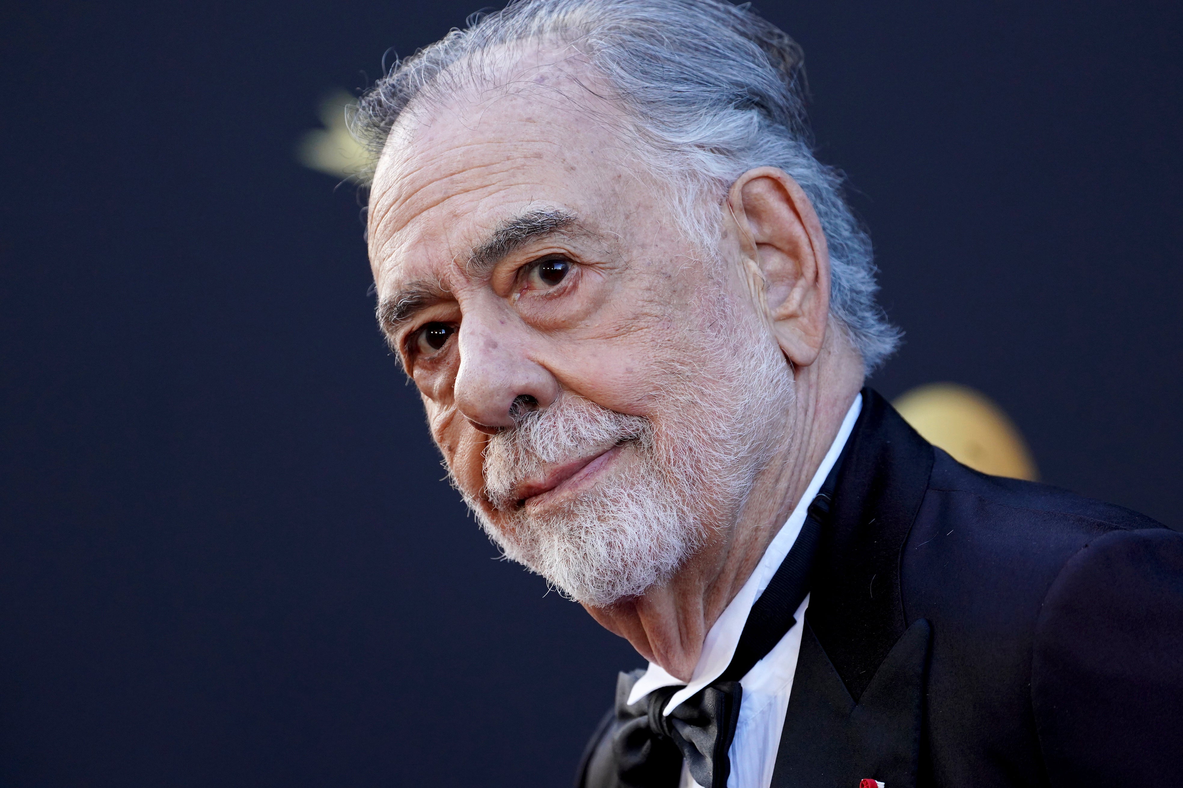Francis Ford Coppola arriving at the AFI Life Achievement Award tribute to him in Los Angeles in April 2025