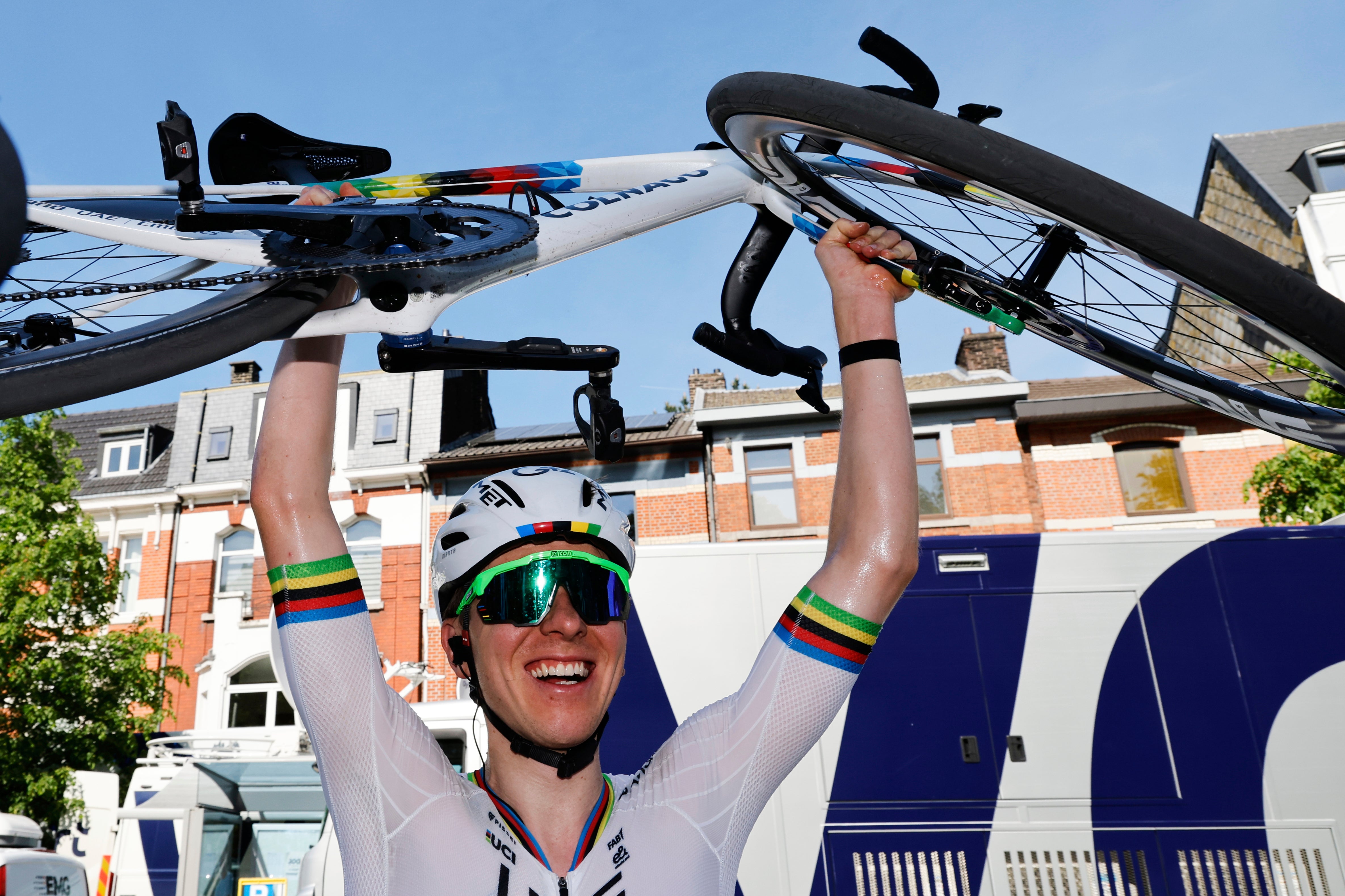 It was a third win at cycling's oldest Monument for the Slovenian