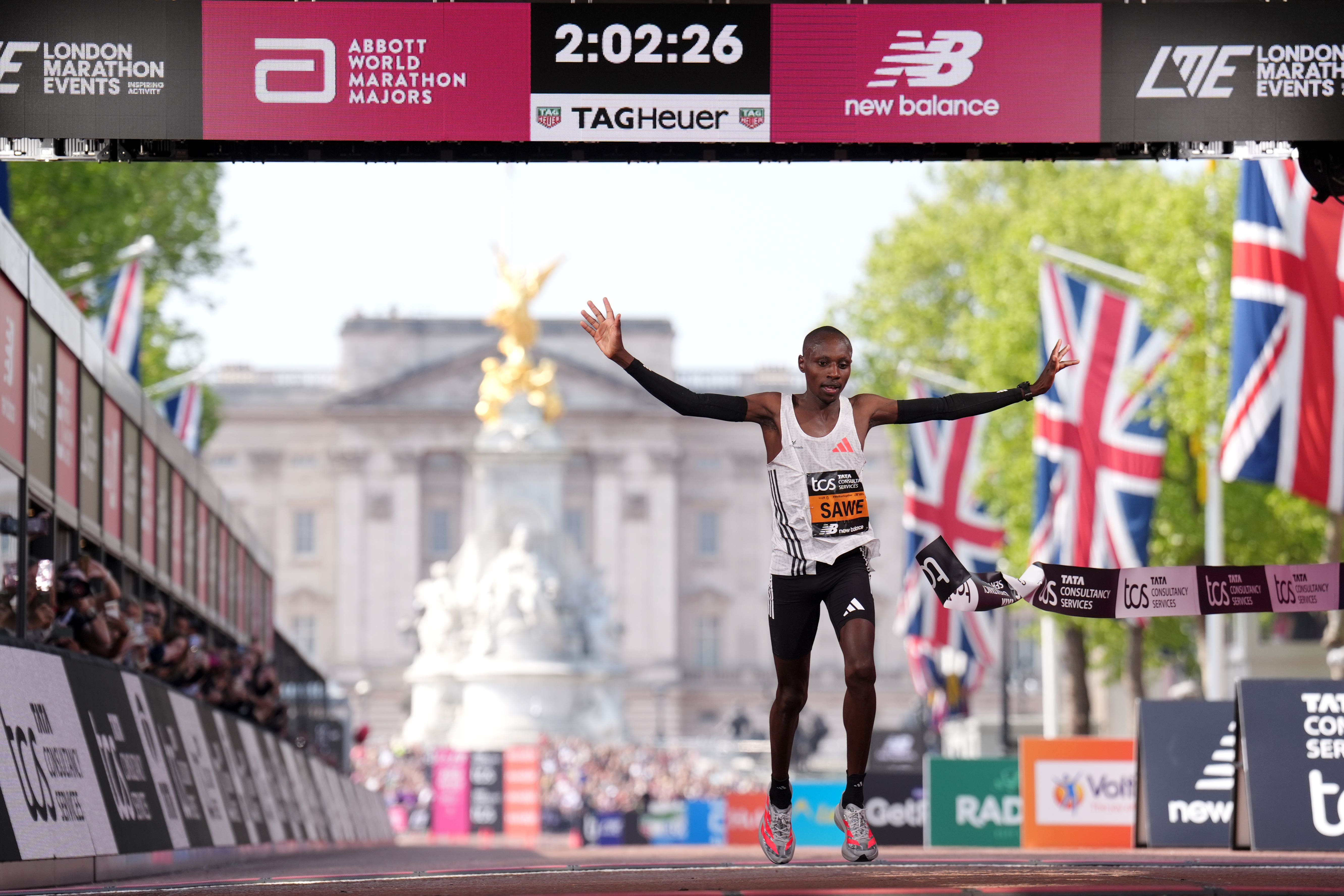 Sabastian Sawe won the men’s elite race at the 2025 London Marathon this year