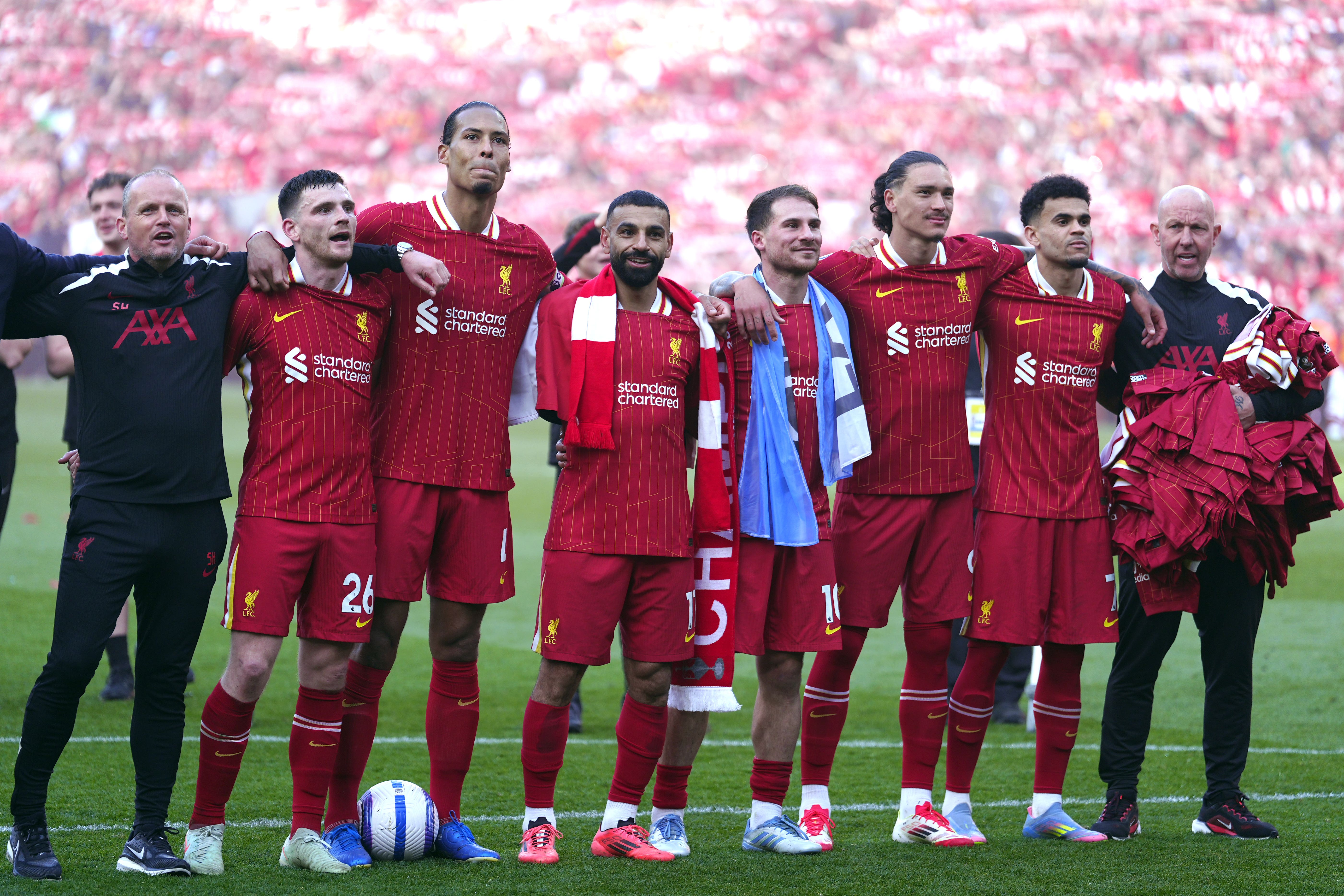 Vítězství titulu Premier League Liverpoolu bylo potvrzeno se čtyřmi zápasy