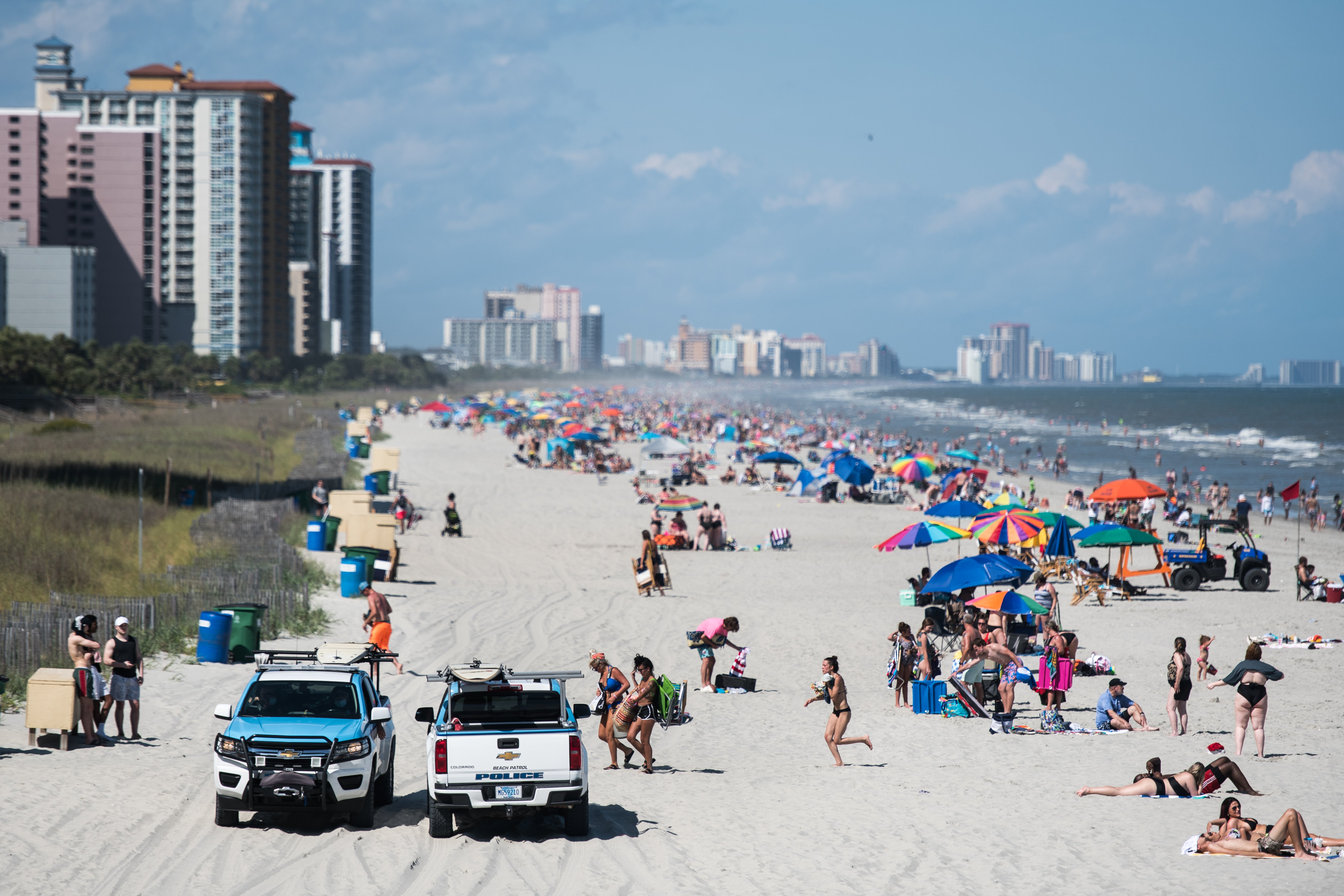 11 people have been injured in a mass shooting in Myrtle Beach, South Carolina, along the popular tourists area of Ocean Boulevard