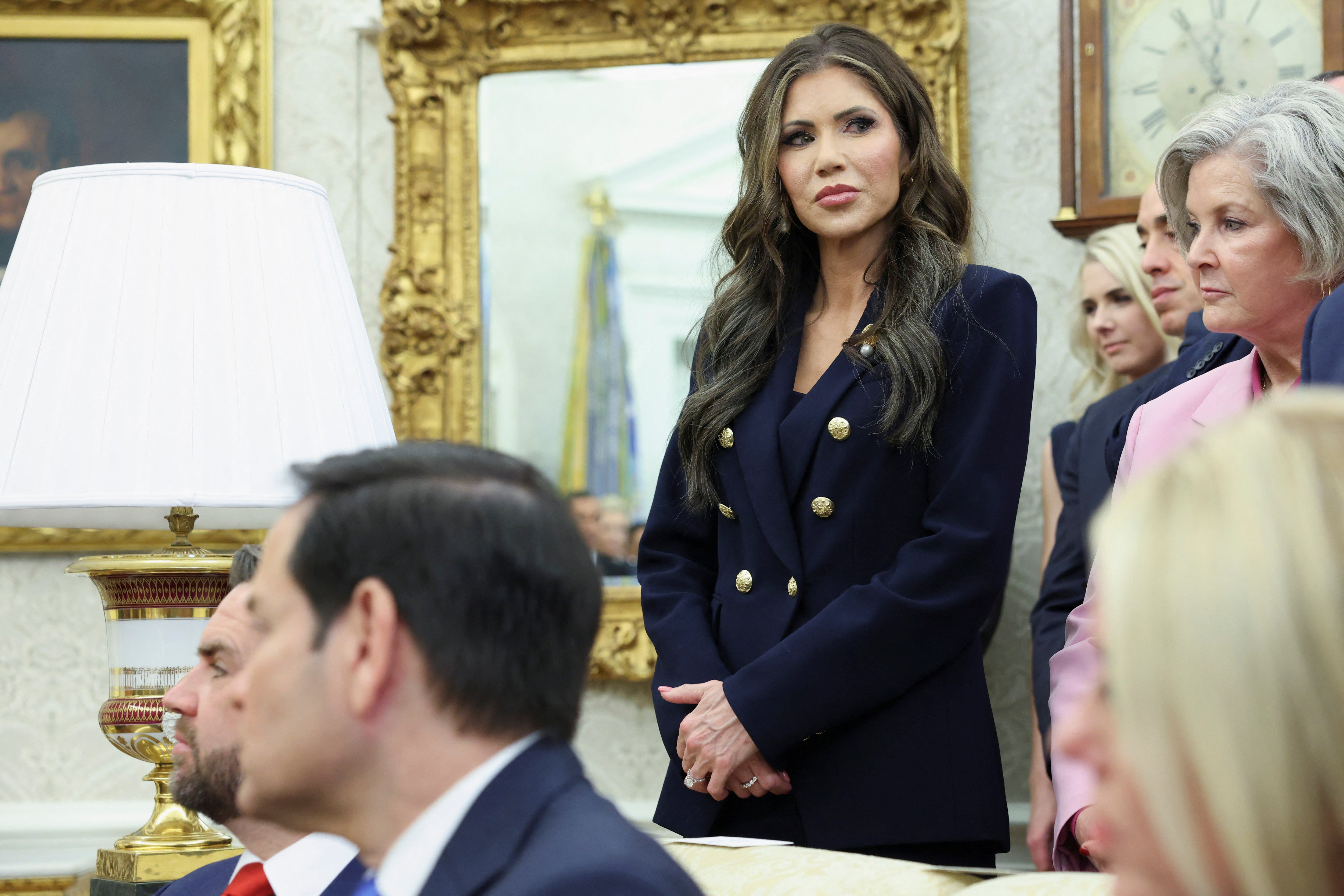 The suspect in the theft of Kristi Noem’s purse has been arrested.