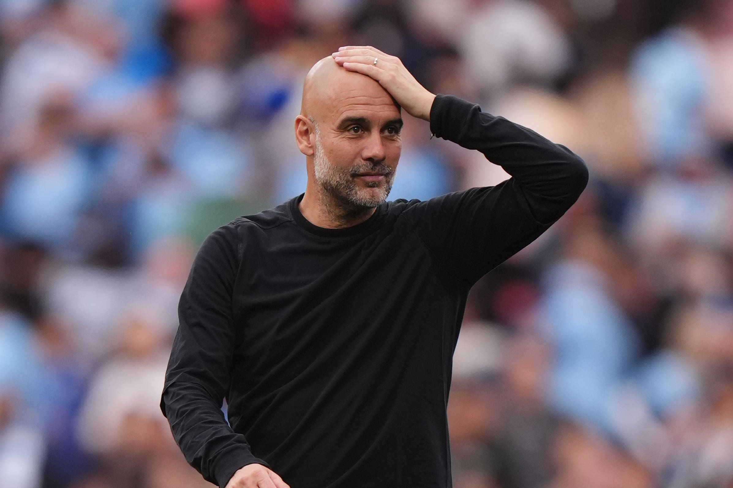 Pep Guardiola guided Manchester City into another FA Cup final (Bradley Collyer/PA)