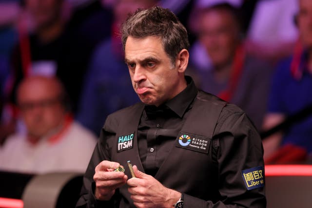 Ronnie O’Sullivan is closing in on a last eight spot (Richard Sellers/PA)