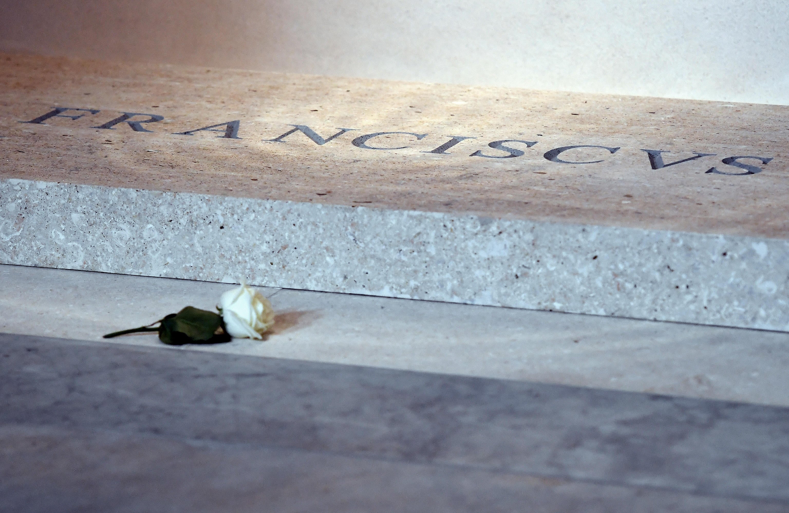Pope Francis’ tomb seen for first time in images released by Vatican