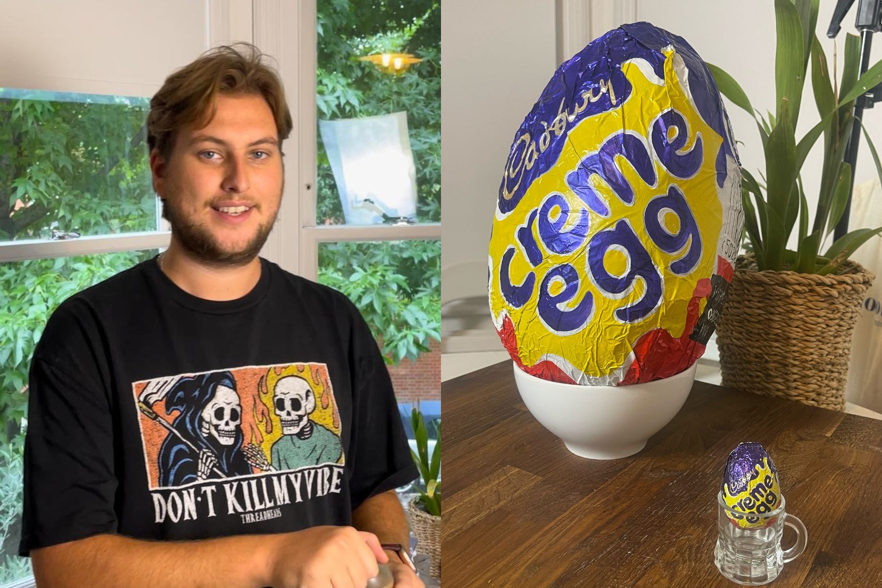 Phoenix Ross makes bigger versions of iconic foods for his social media pages