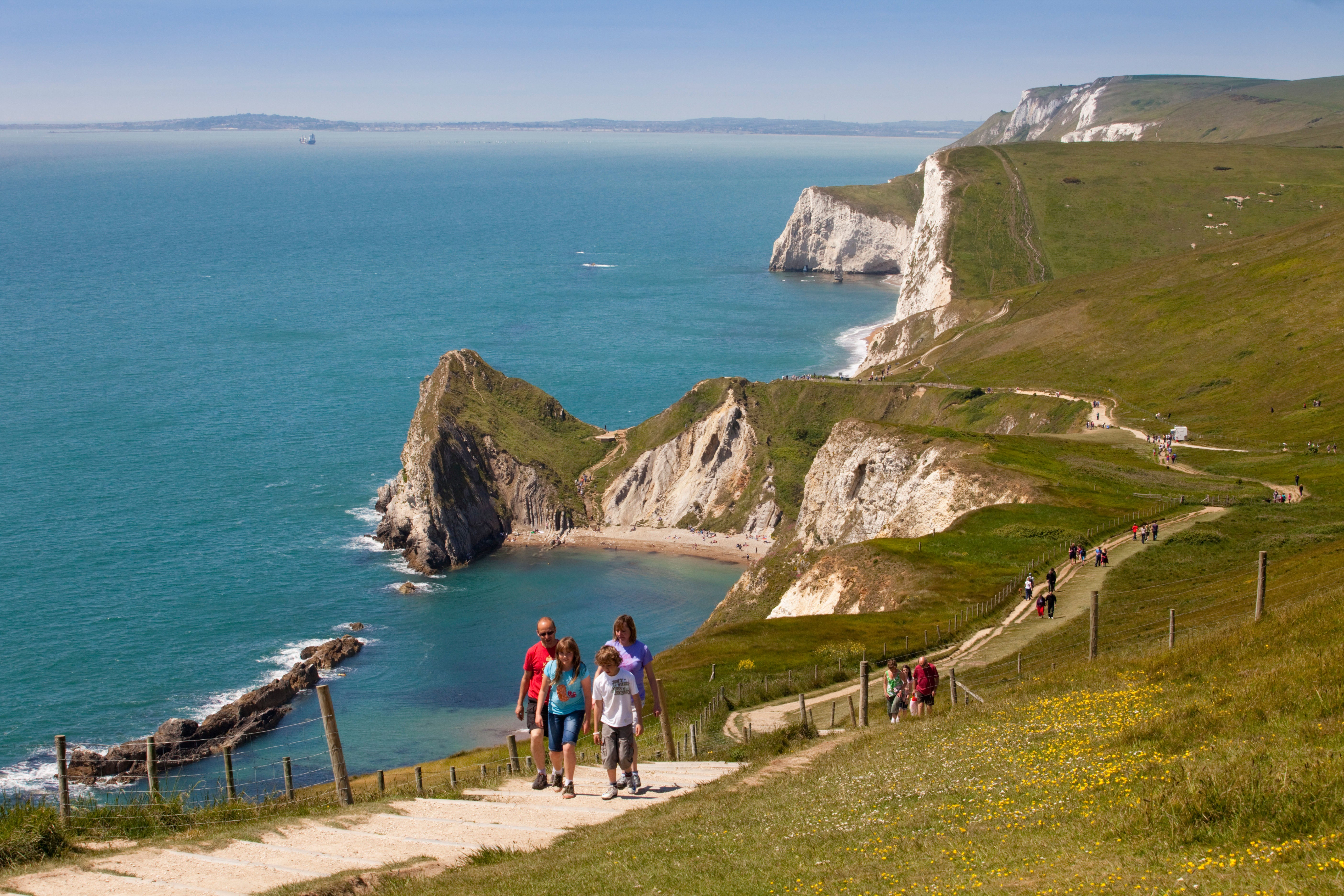 Walking along the South West Coast Path in Dorset