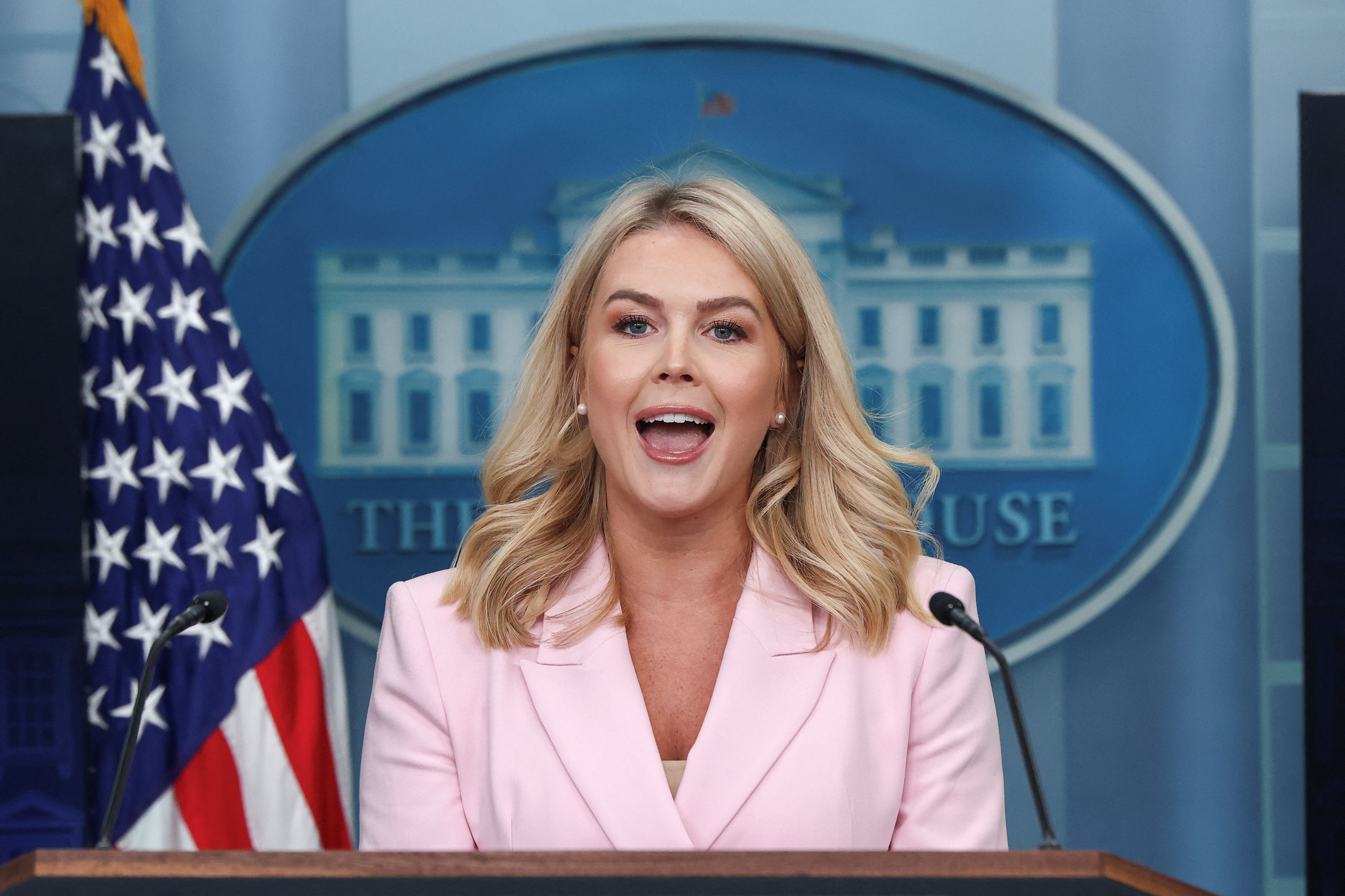 White House Press Secretary Karoline Leavitt gave Trump credit for the pick