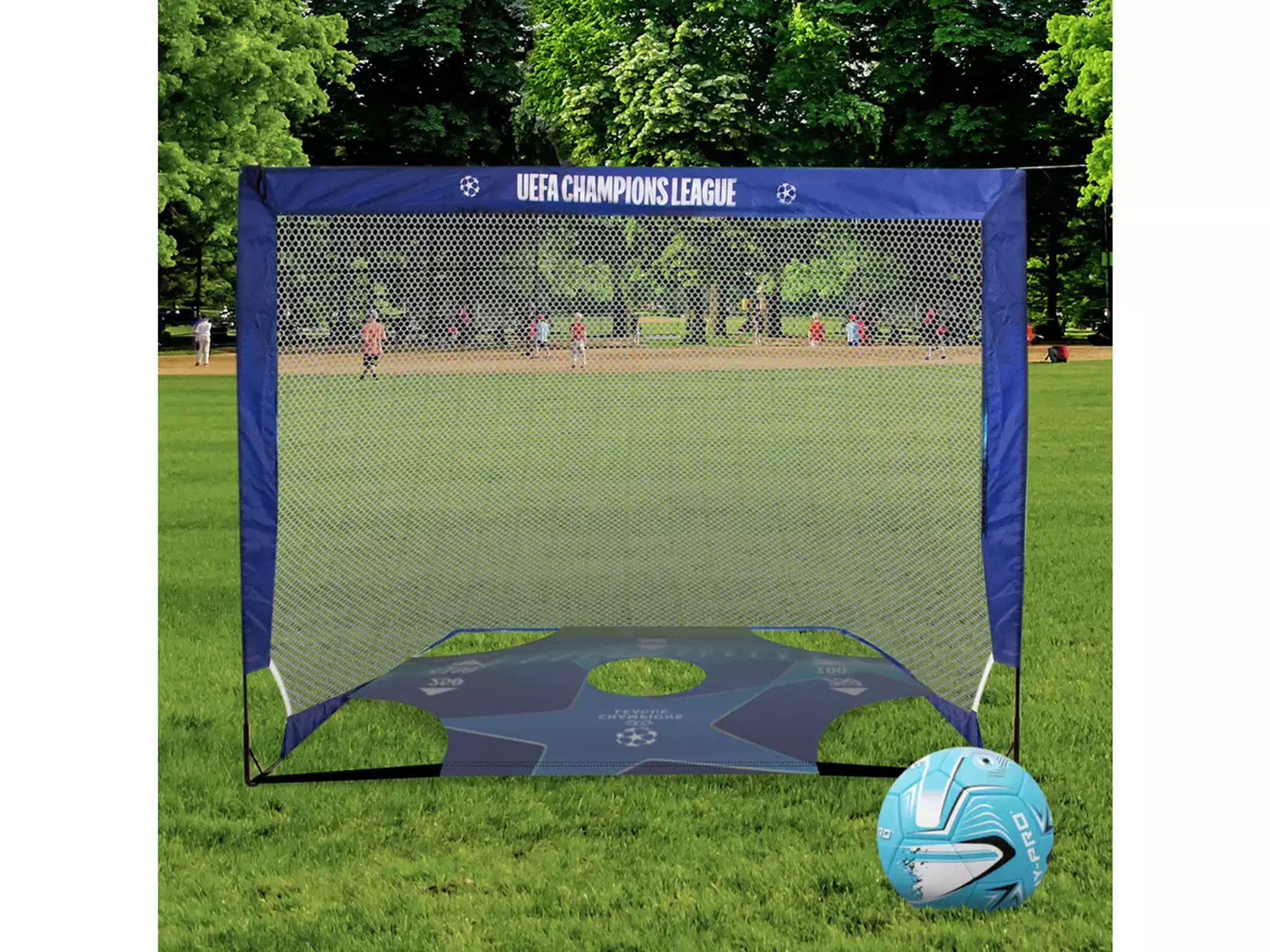 Best kids football goals IndyBest review UEFA Champions League 4ft x 3ft flexi goal 