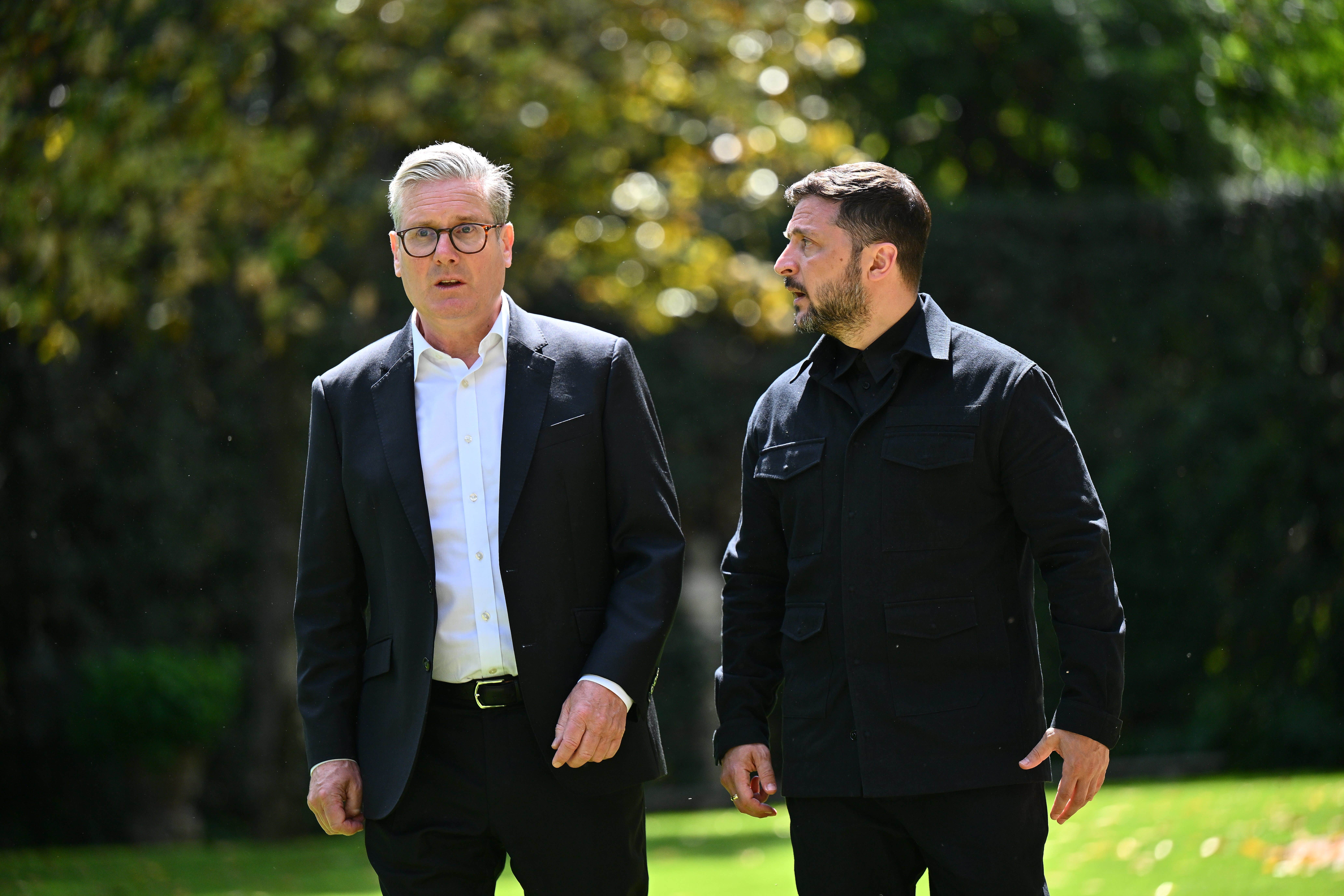 Prime Minister Keir Starmer and President of Ukraine Volodymyr Zelensky (Marco M Mantovani/PA)