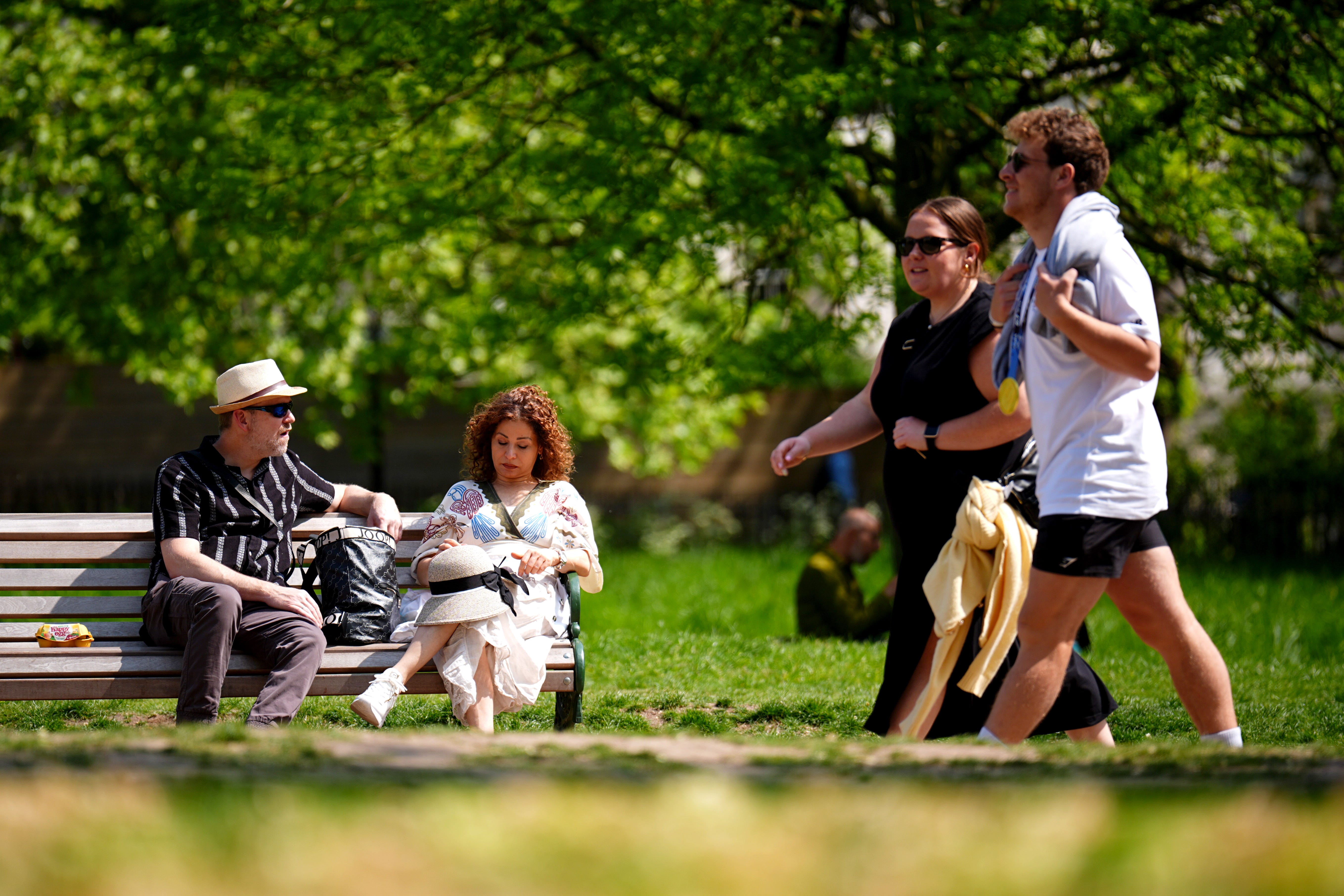 Warnings have been issued over high levels of pollen and ultraviolet rays (James Manning/PA)