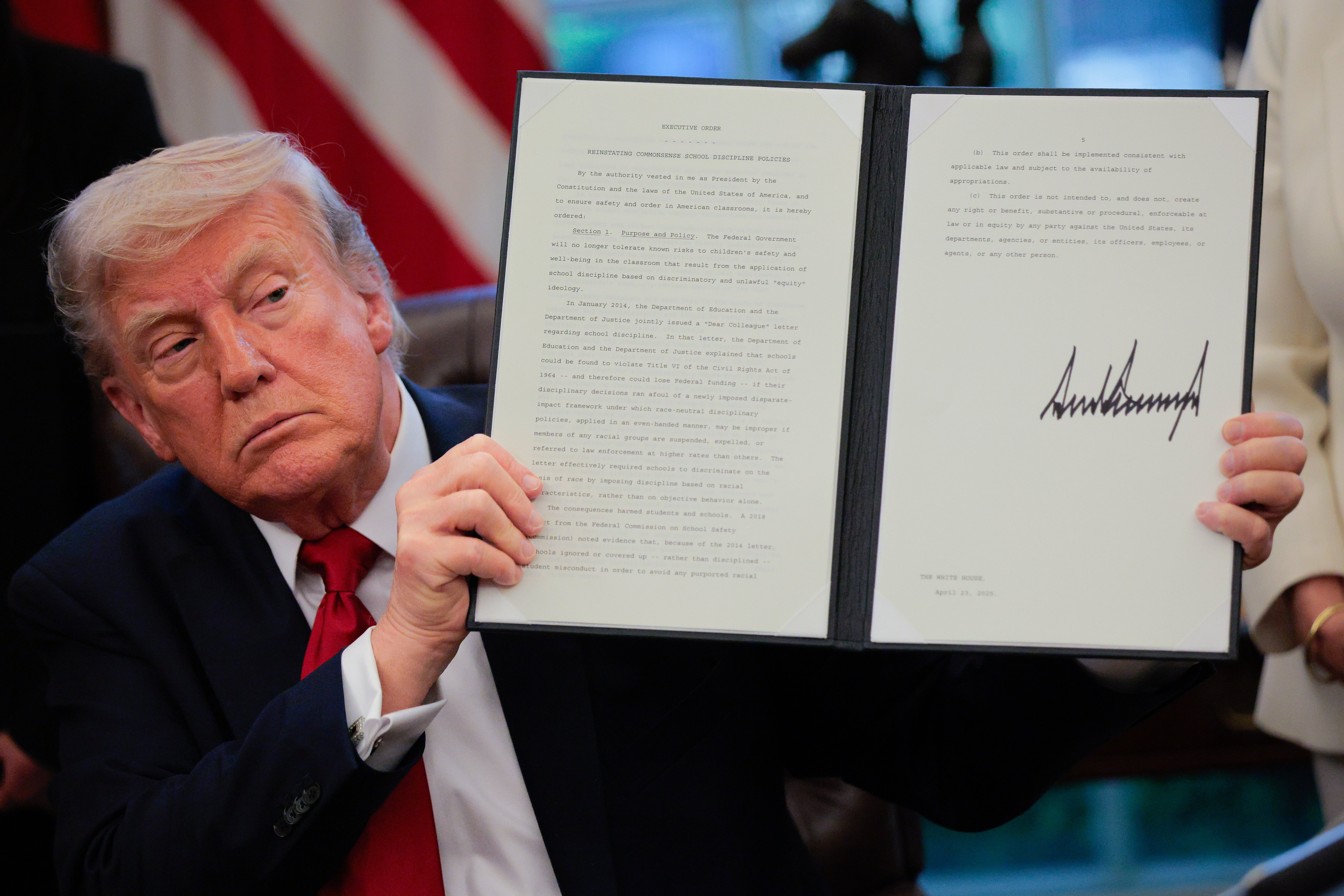 Trump signed an executive order increasing the amount of AI production in the United States
