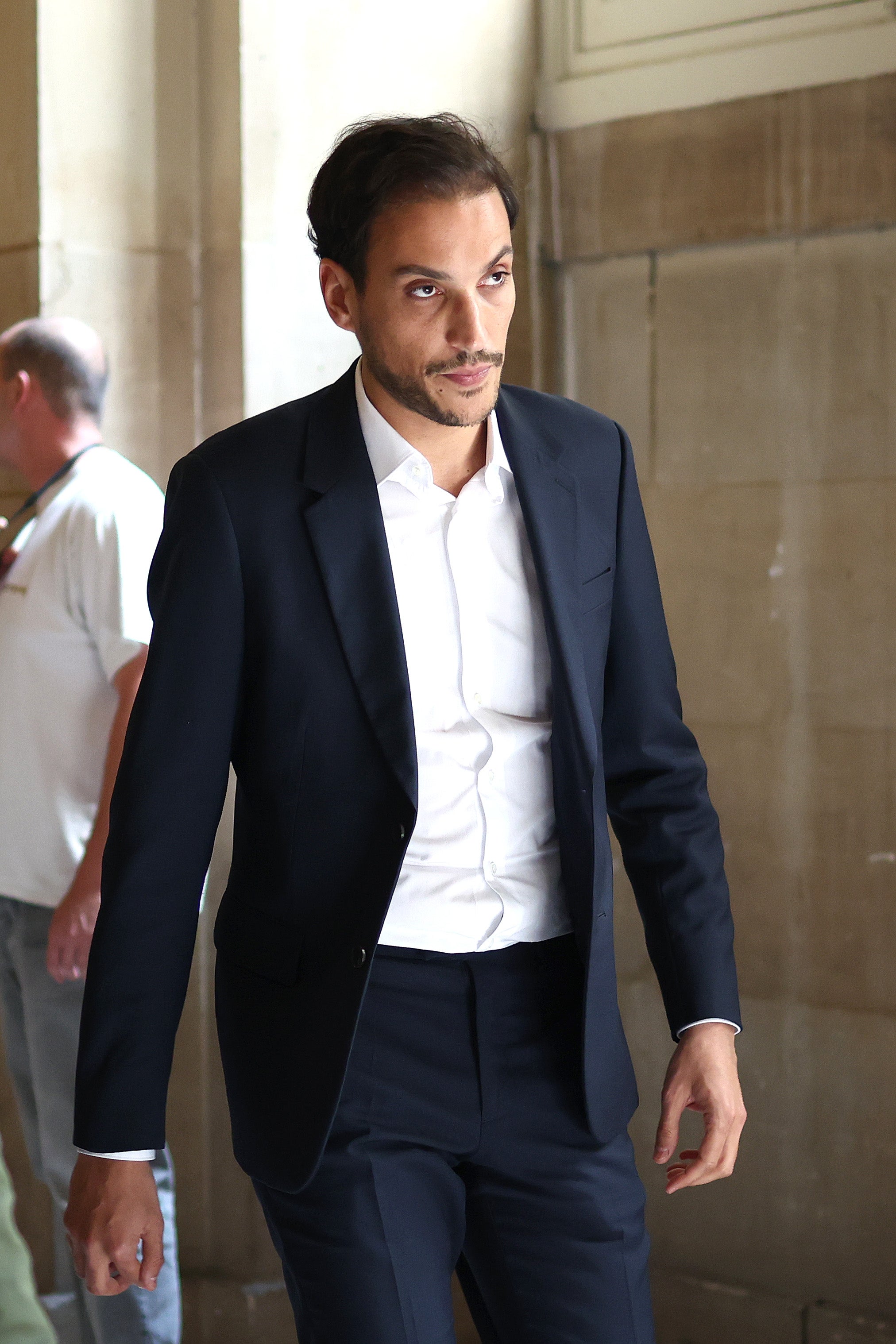 Defendant Gary Madar arrives at the Palais de Justice