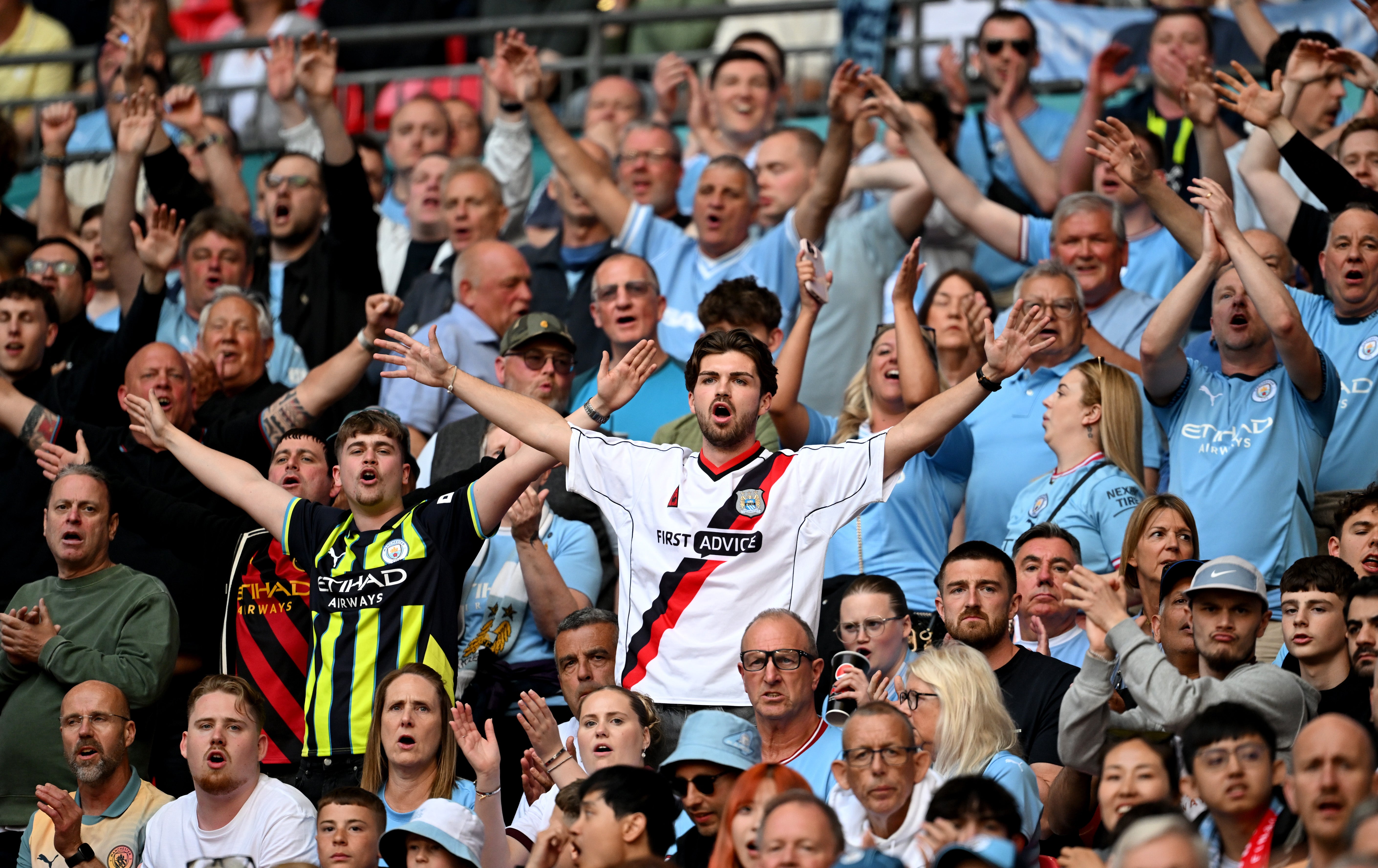 Manchester City fans revel in their semi-final victory