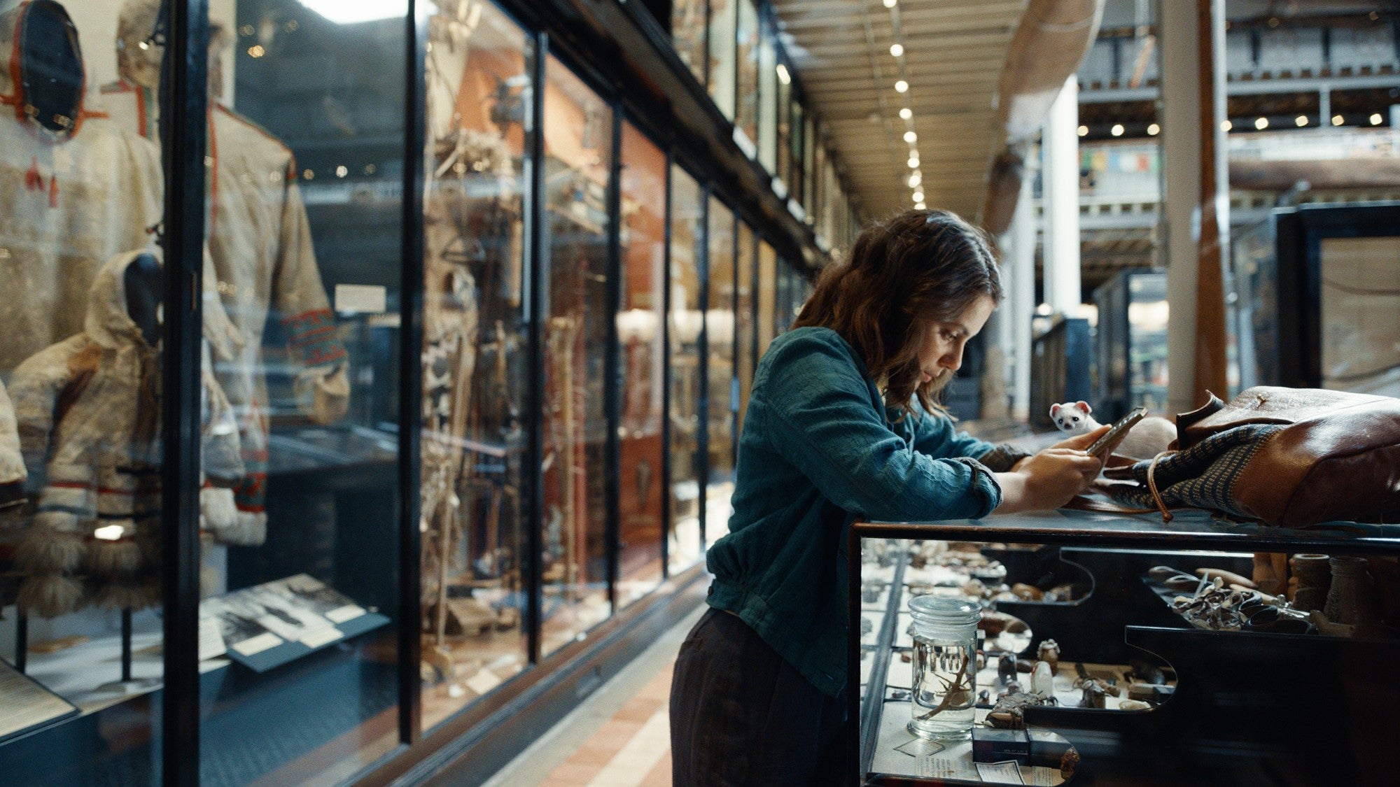 Lyra in the Pitt Rivers Museum in the BBC adaptation of His Dark Materials