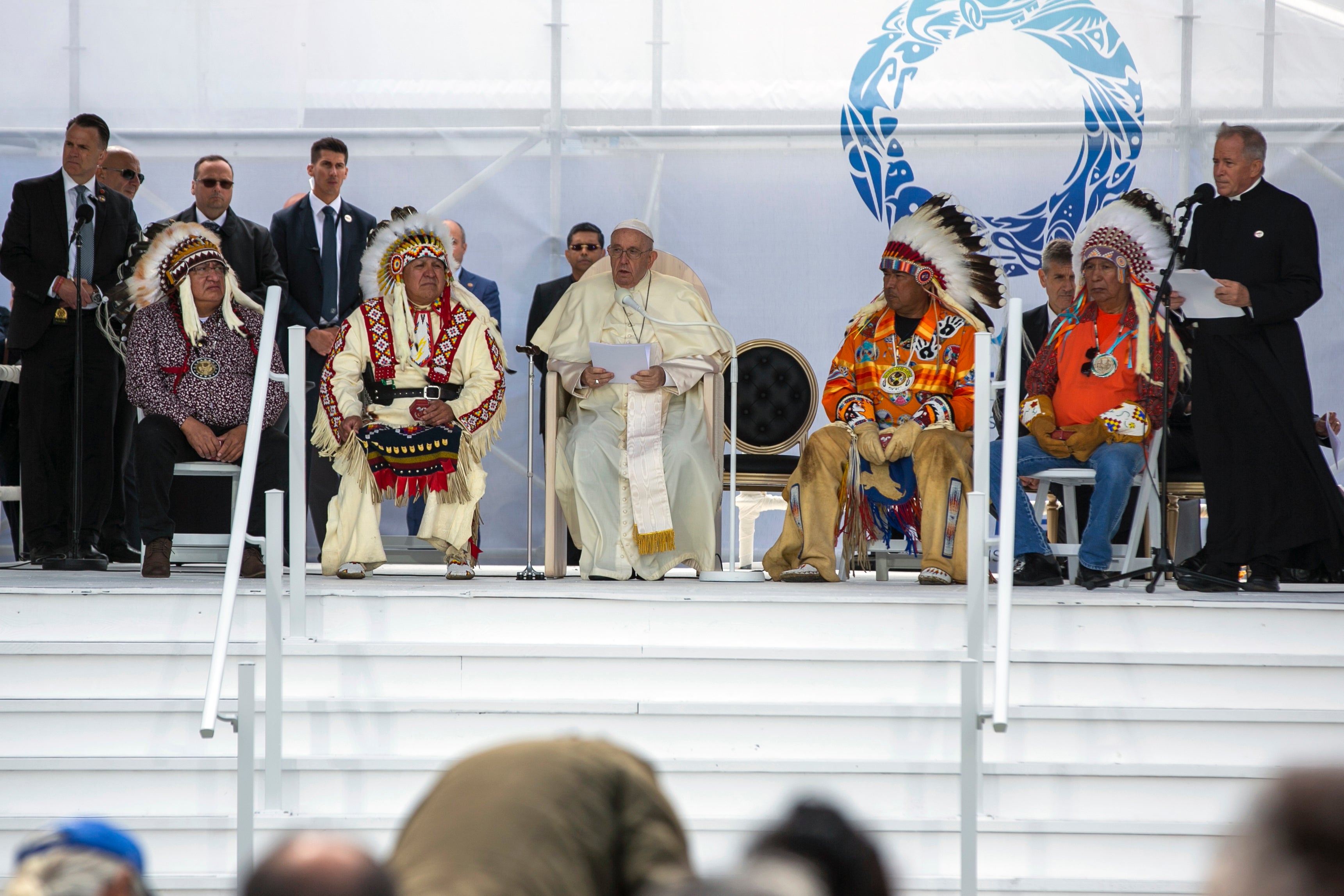Pope Francis issues a historic apology for the Catholic Church’s cooperation with Canada’s ‘catastrophic’ policy of Indigenous residential schools