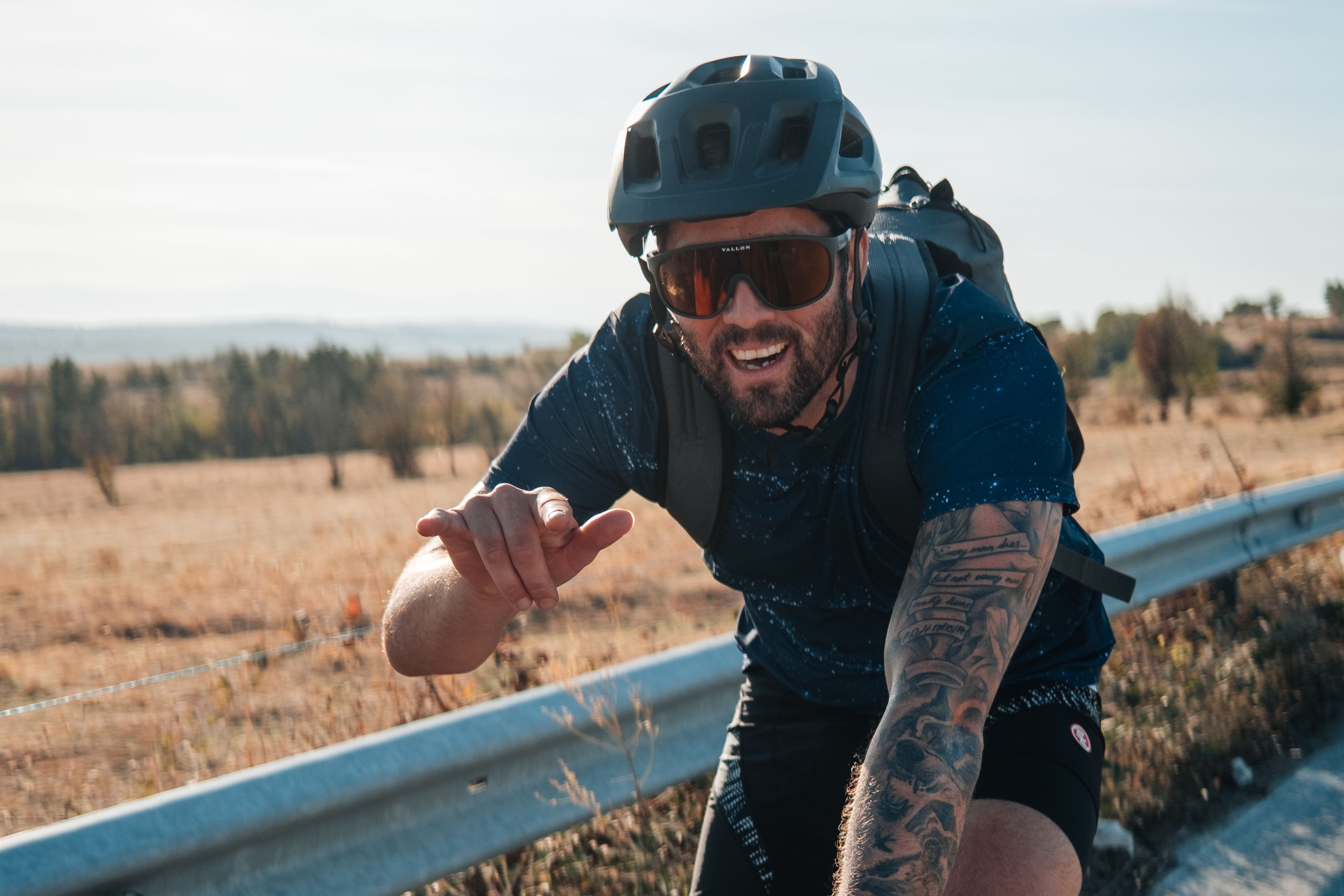 Mitch Hutchcraft is attempting the world’s longest triathlon (Stan Gaskell/PA)