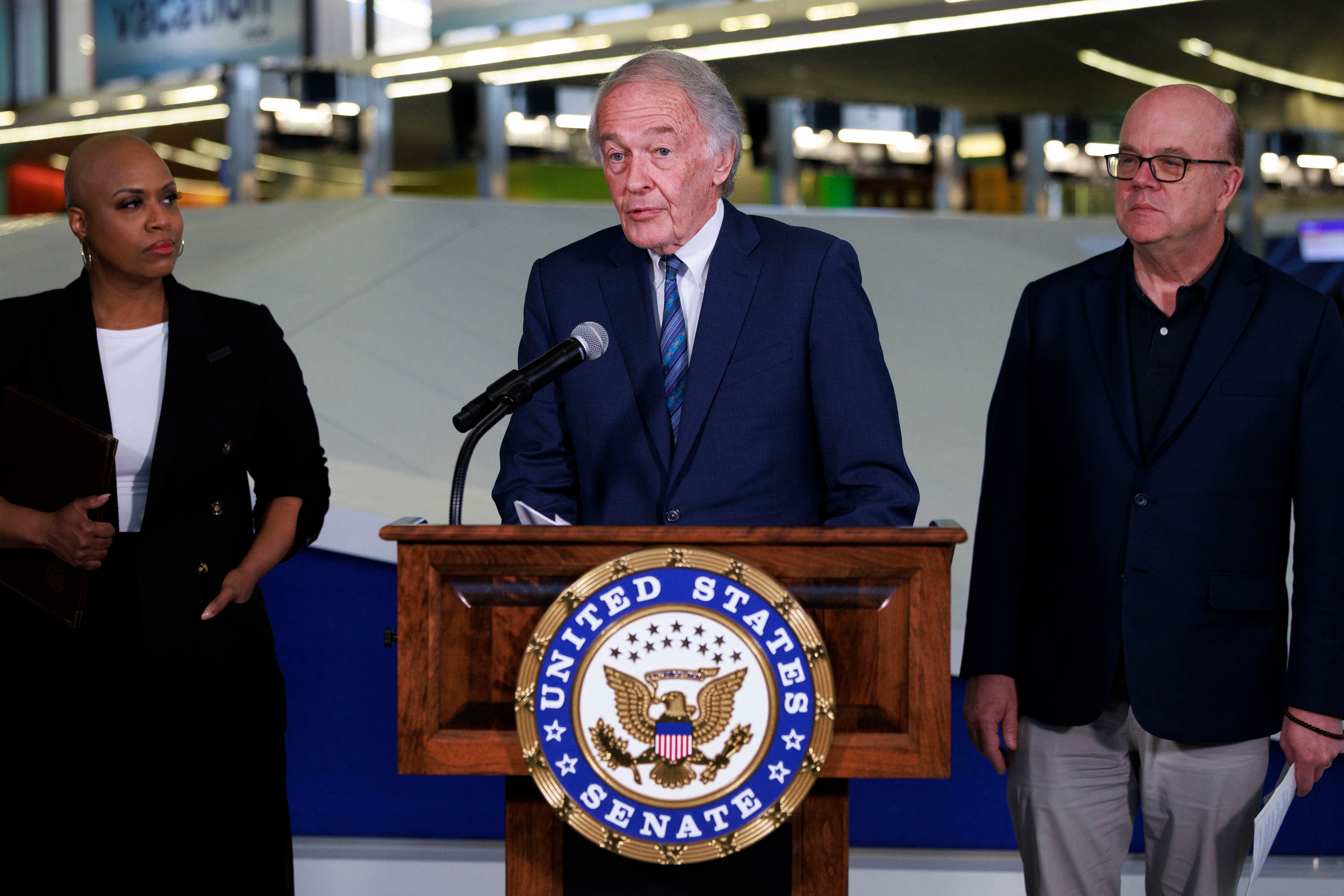 Senator Ed Markey and other Democratic members of Congress from Massachusetts are calling on the Trump administration to release Ozturk