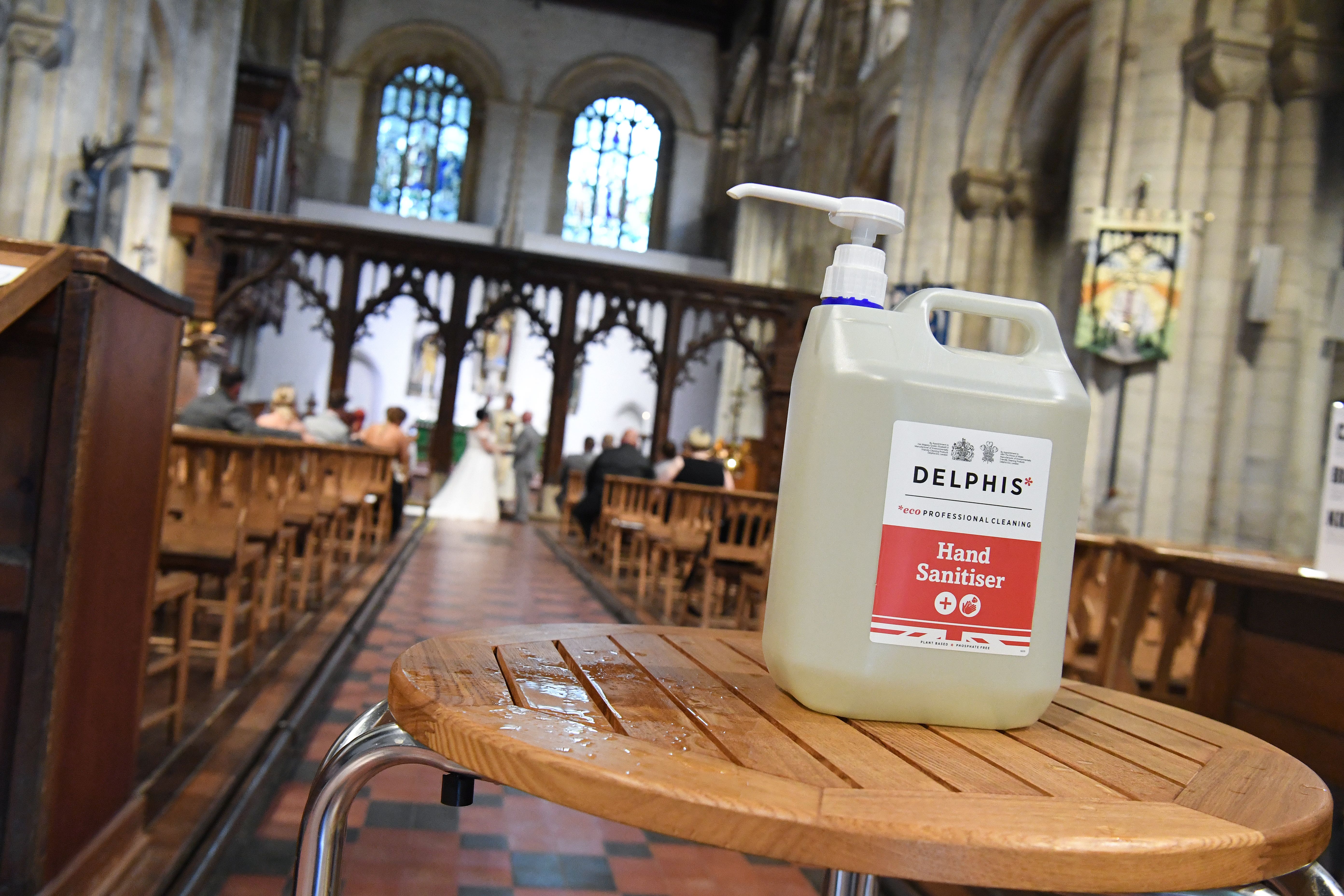 A humanist leader questioned restrictions on cohabiting couples kissing during weddings (Kirsty O’Connor/PA)