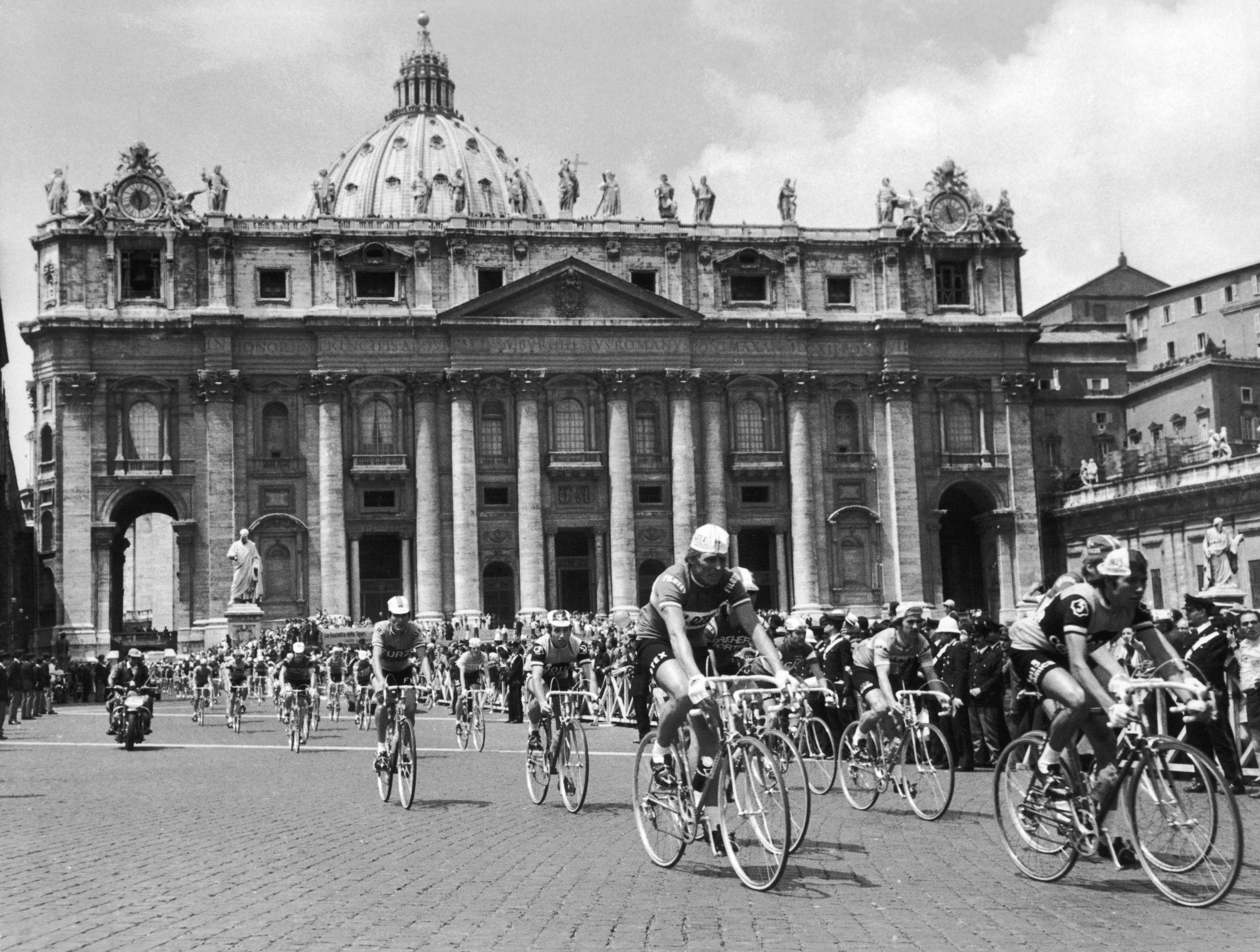 The Giro d'Italia visited the Vatican City in 1974