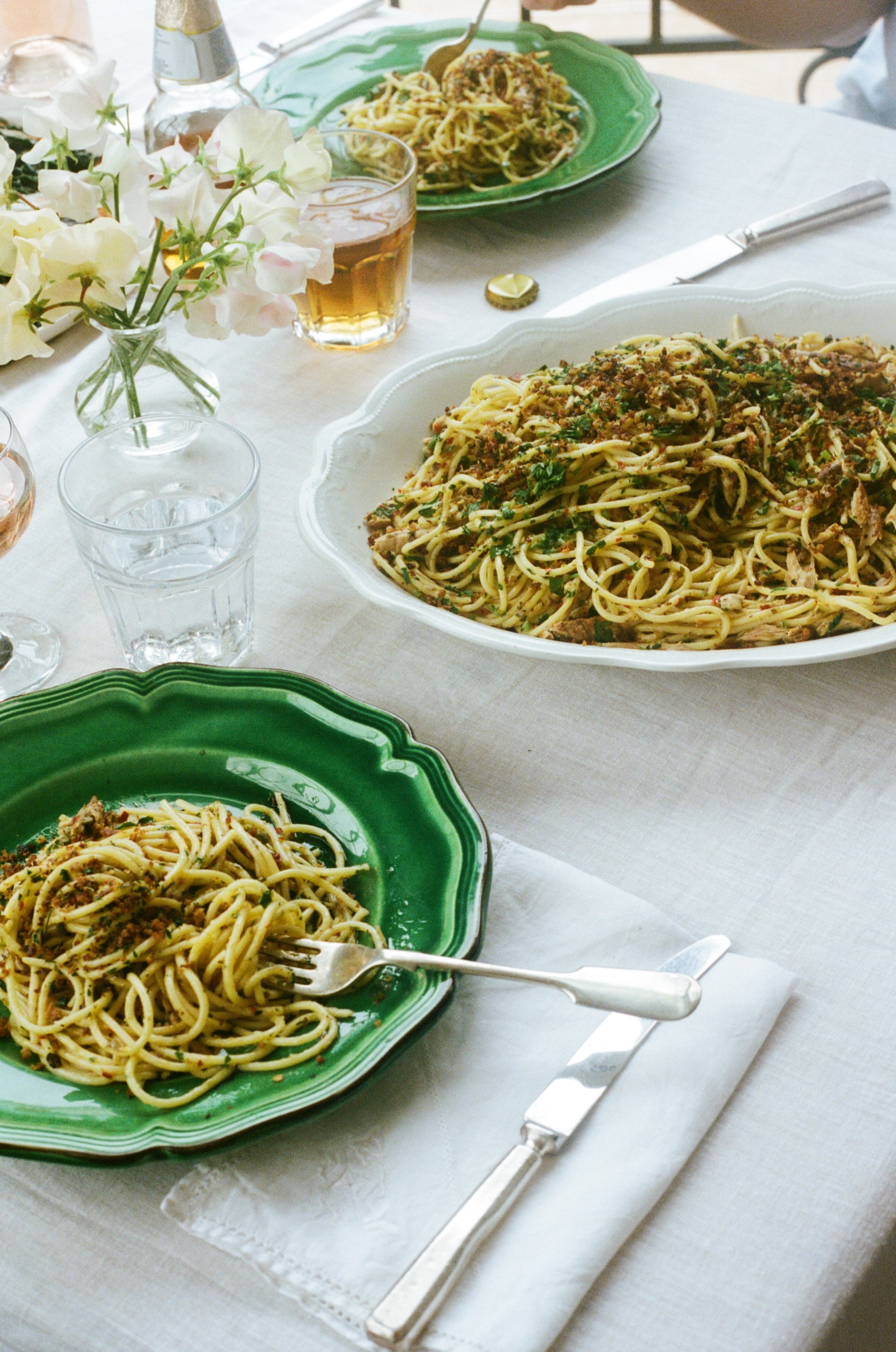  Kellett’s citrus mackerel spaghetti, made with pantry staples and now a cult favourite in her warehouse (and beyond)
