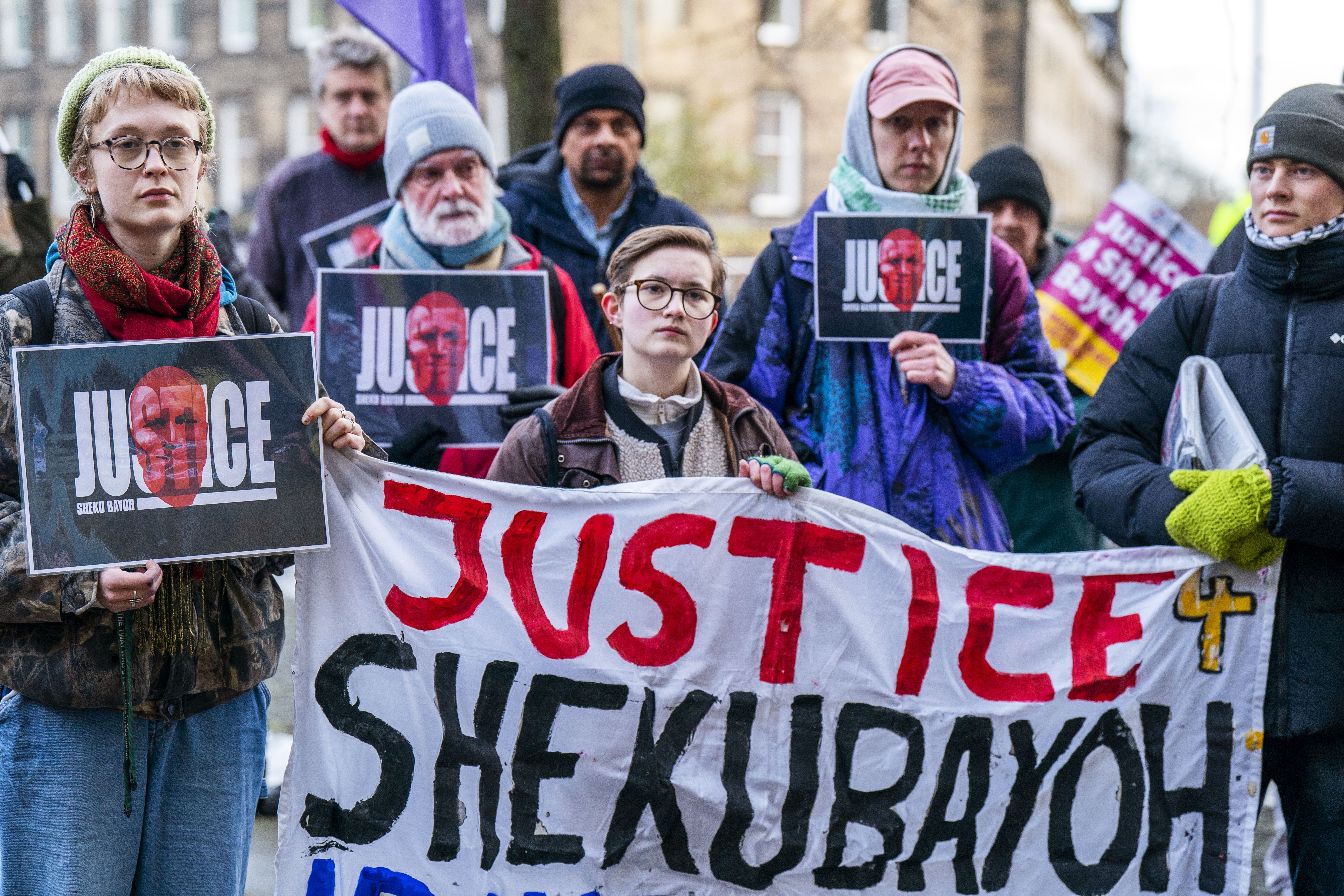 The inquiry has been examining the circumstances leading to Sheku Bayoh’s death, the investigation into his death and whether or not race was a factor (Jane Barlow/PA)