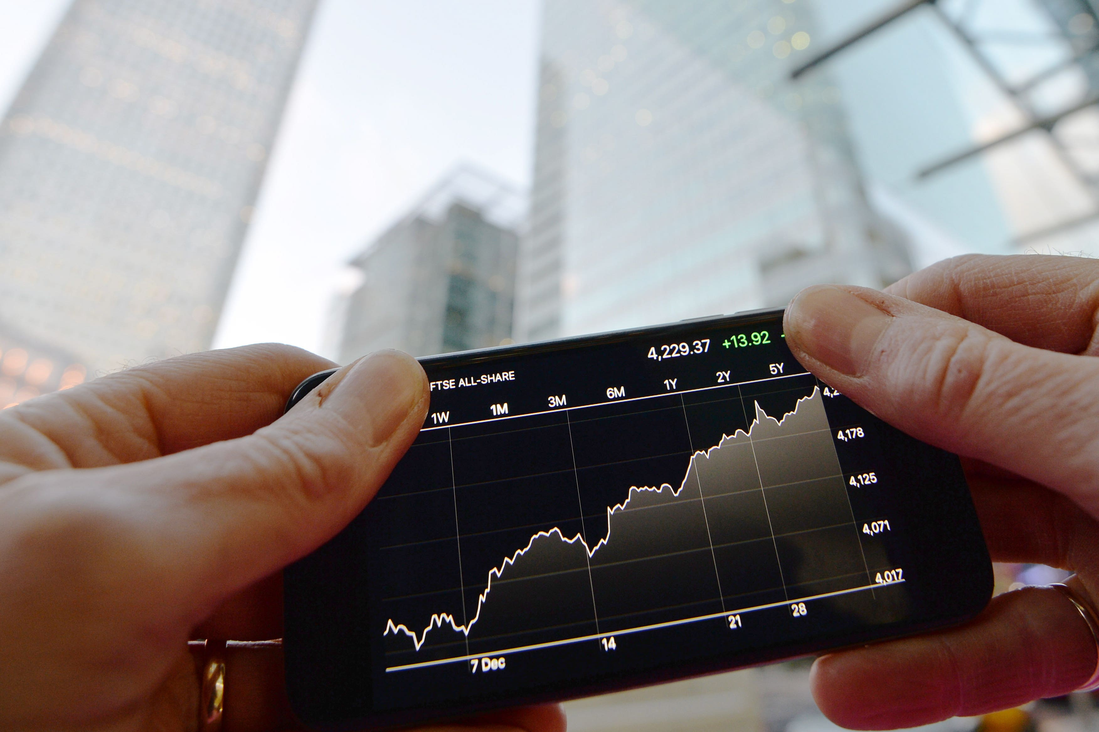 UK stock markets have climbed following a swathe of company earnings results (John Stillwell/PA)