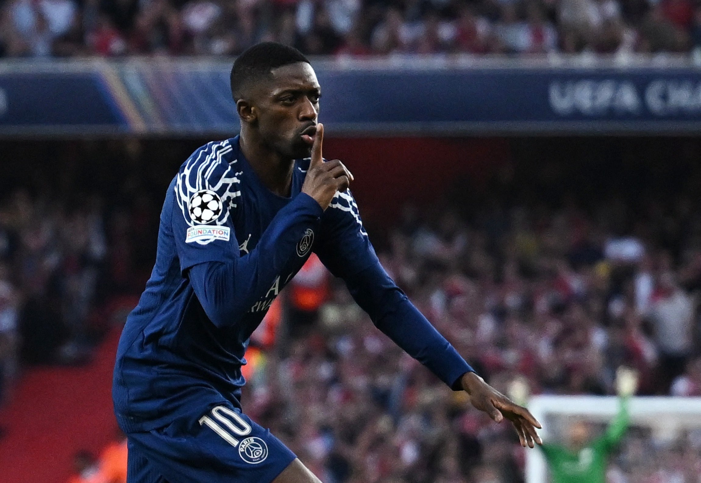 Dembele dokončí 26-průchodný tah, který prořízl Arsenalovým tiskem