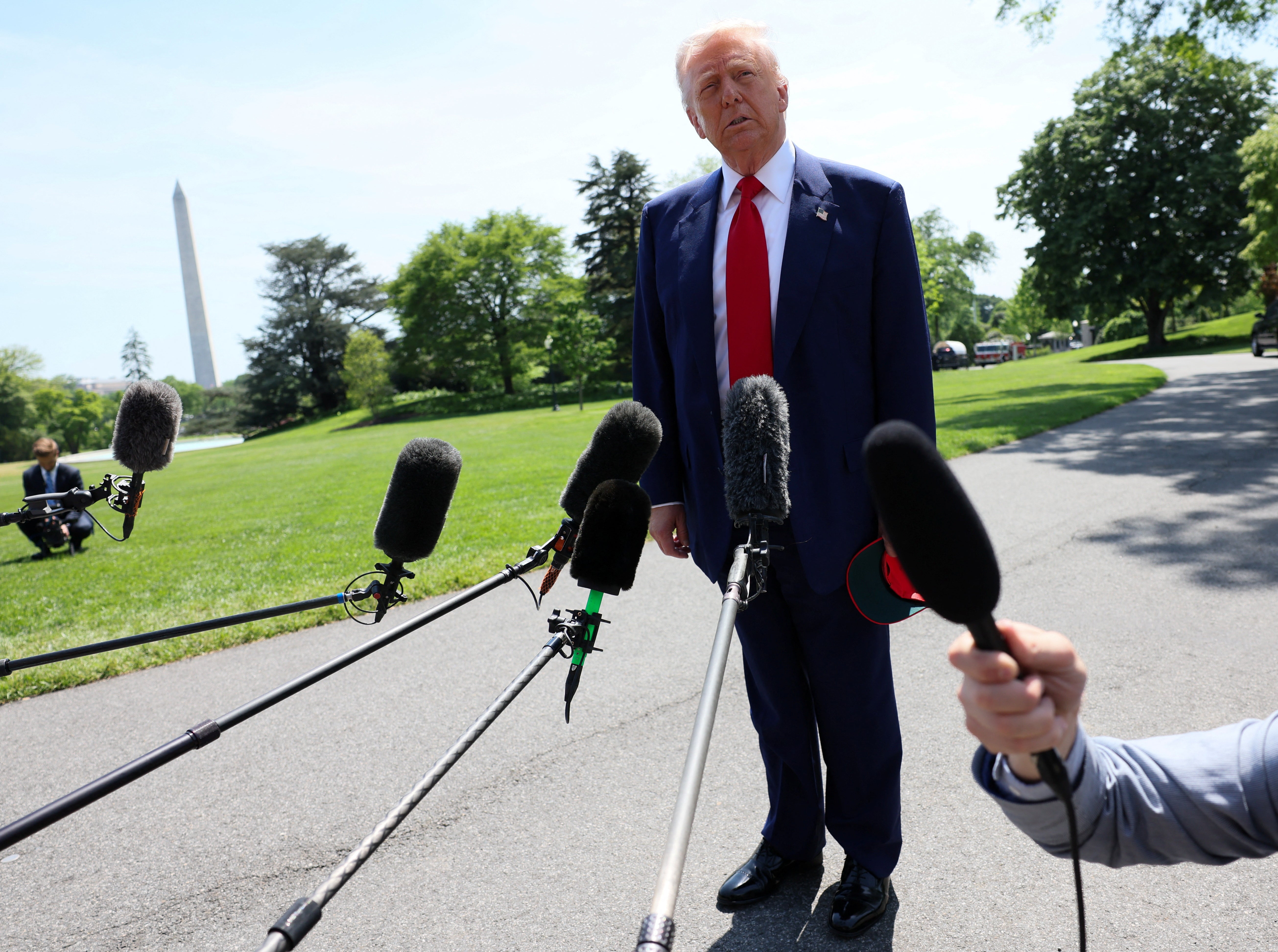 Trump told reporters on Tuesday that he spoke with Bezos who ‘solved the problem very quickly’