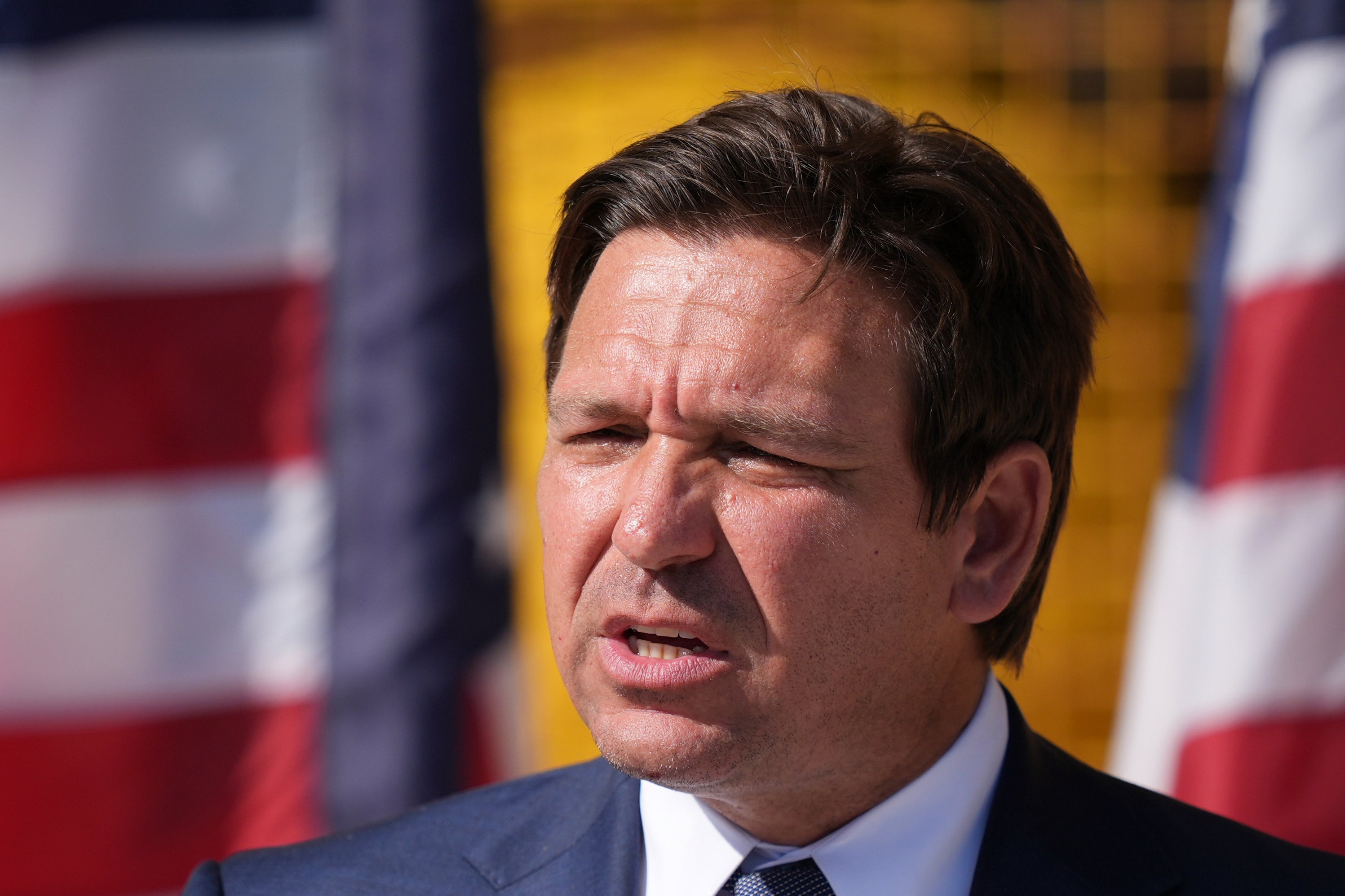 Florida Gov. Ron DeSantis speaks Feb. 5, 2025, in Miami. (AP Photo/Rebecca Blackwell, File)