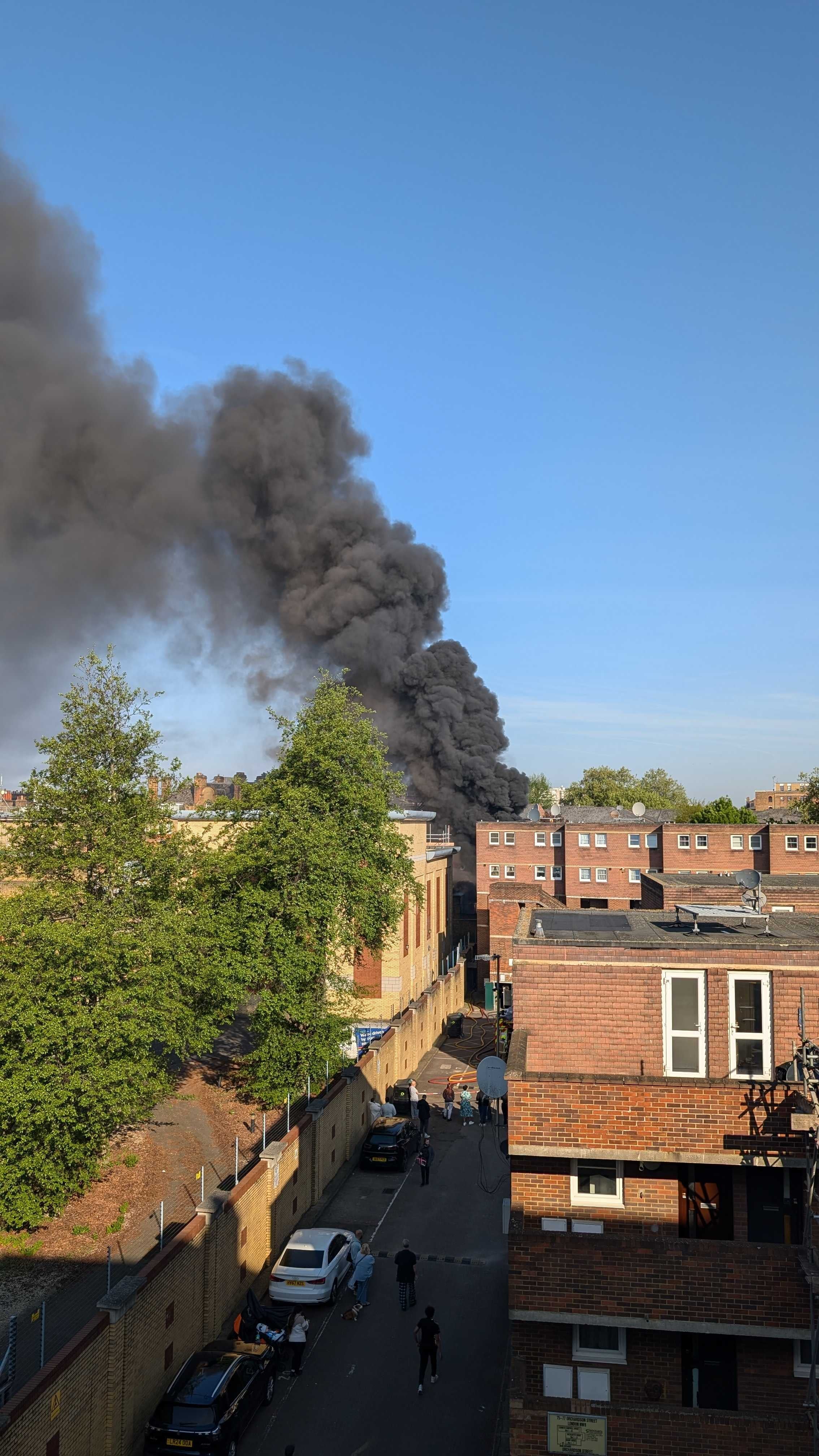 London substation fire