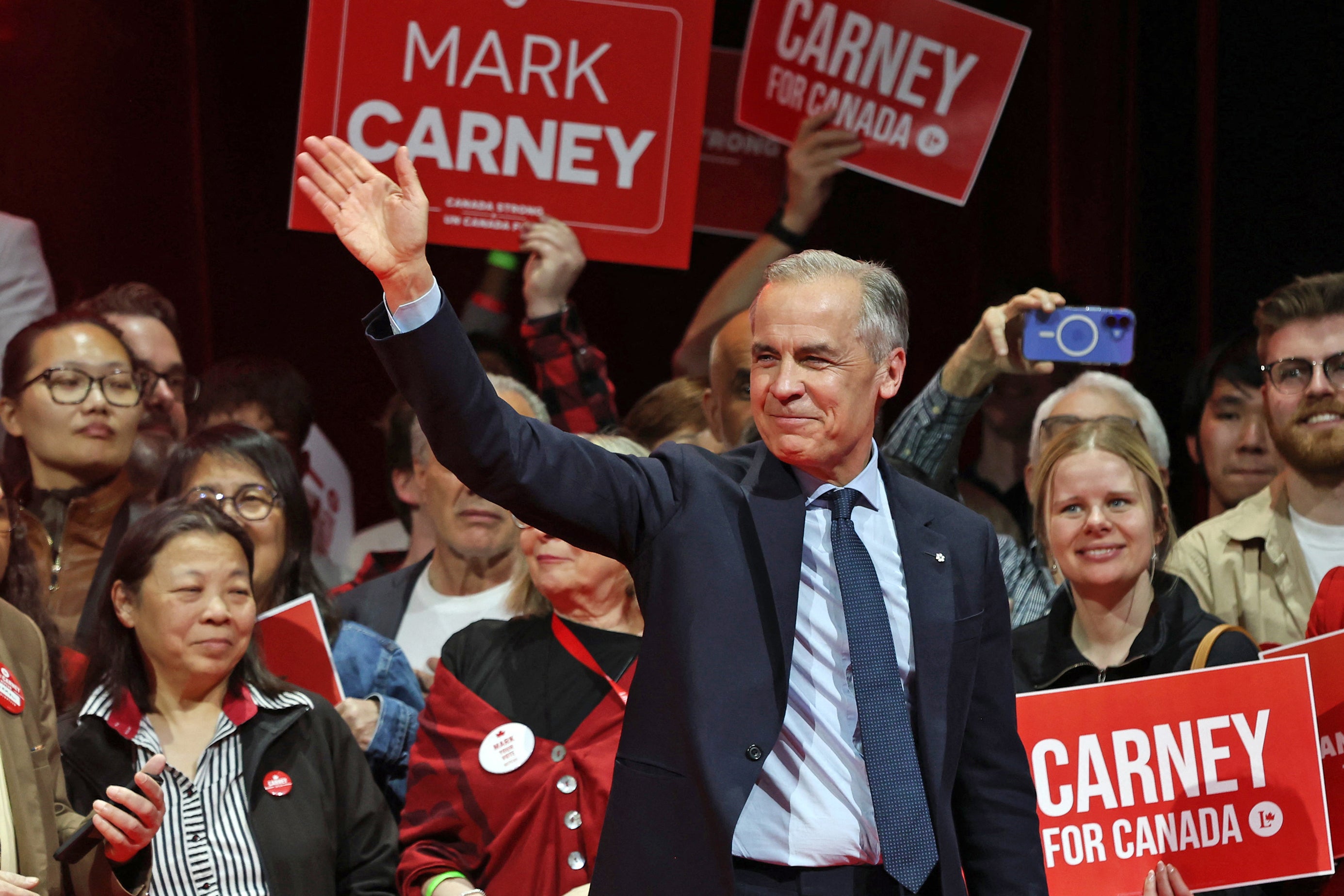 Canadian prime minister Mark Carney won Canada's election on 28 April 2025, leading his Liberal Party to a new term in power after convincing voters his experience managing crises had prepared him to confront US president Donald Trump