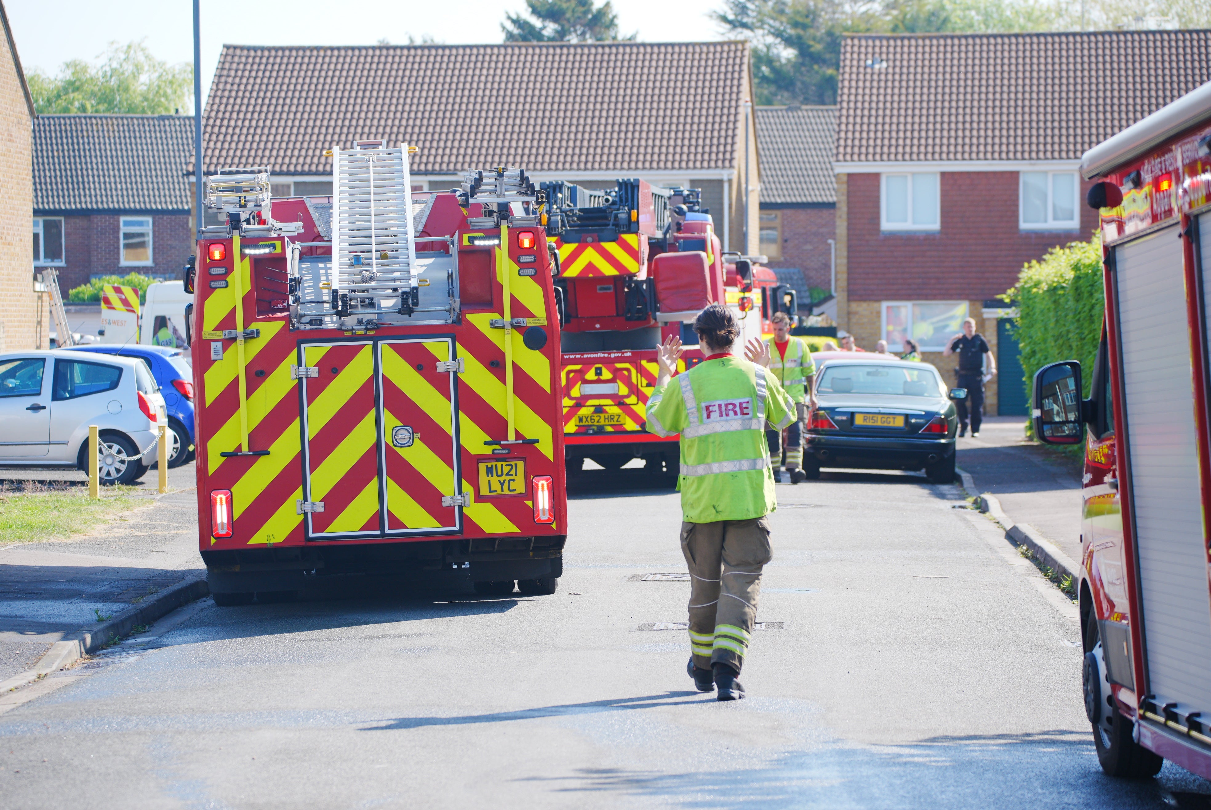 Three people were taken to hospital with non life-threatening injuries