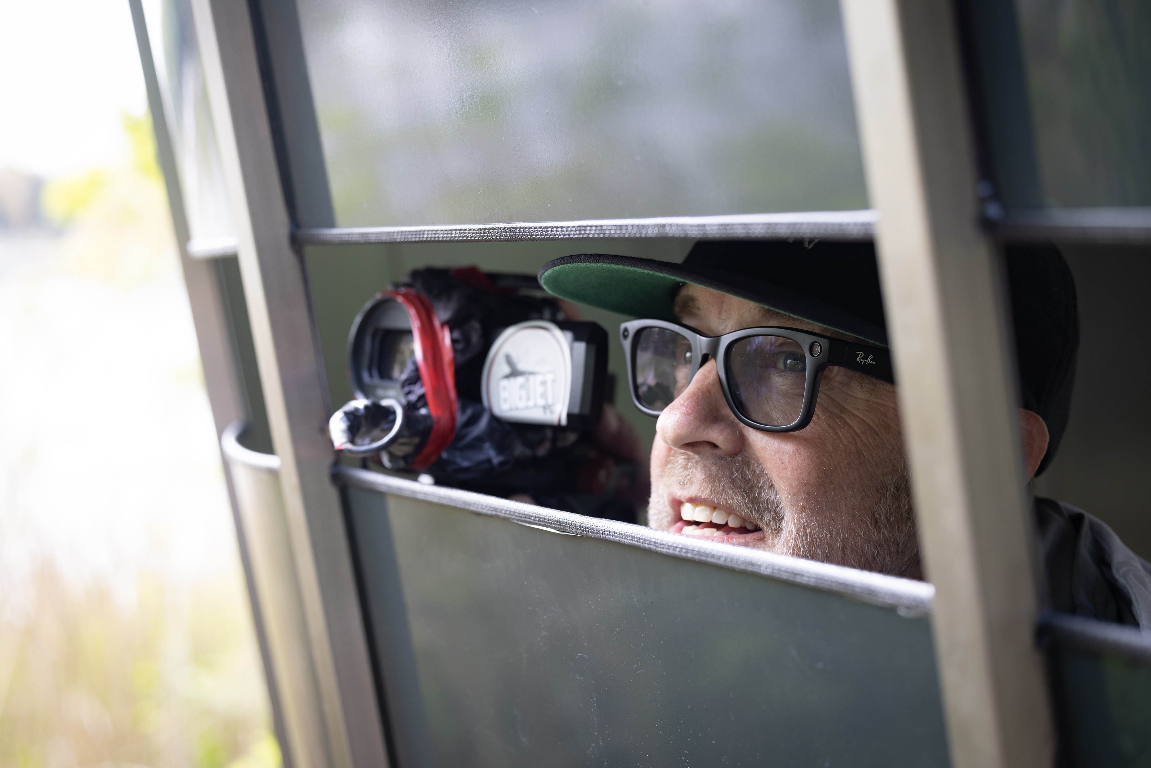 Jerry Dyer, of Big Jet TV, visited the bird hide near Heathrow Airport