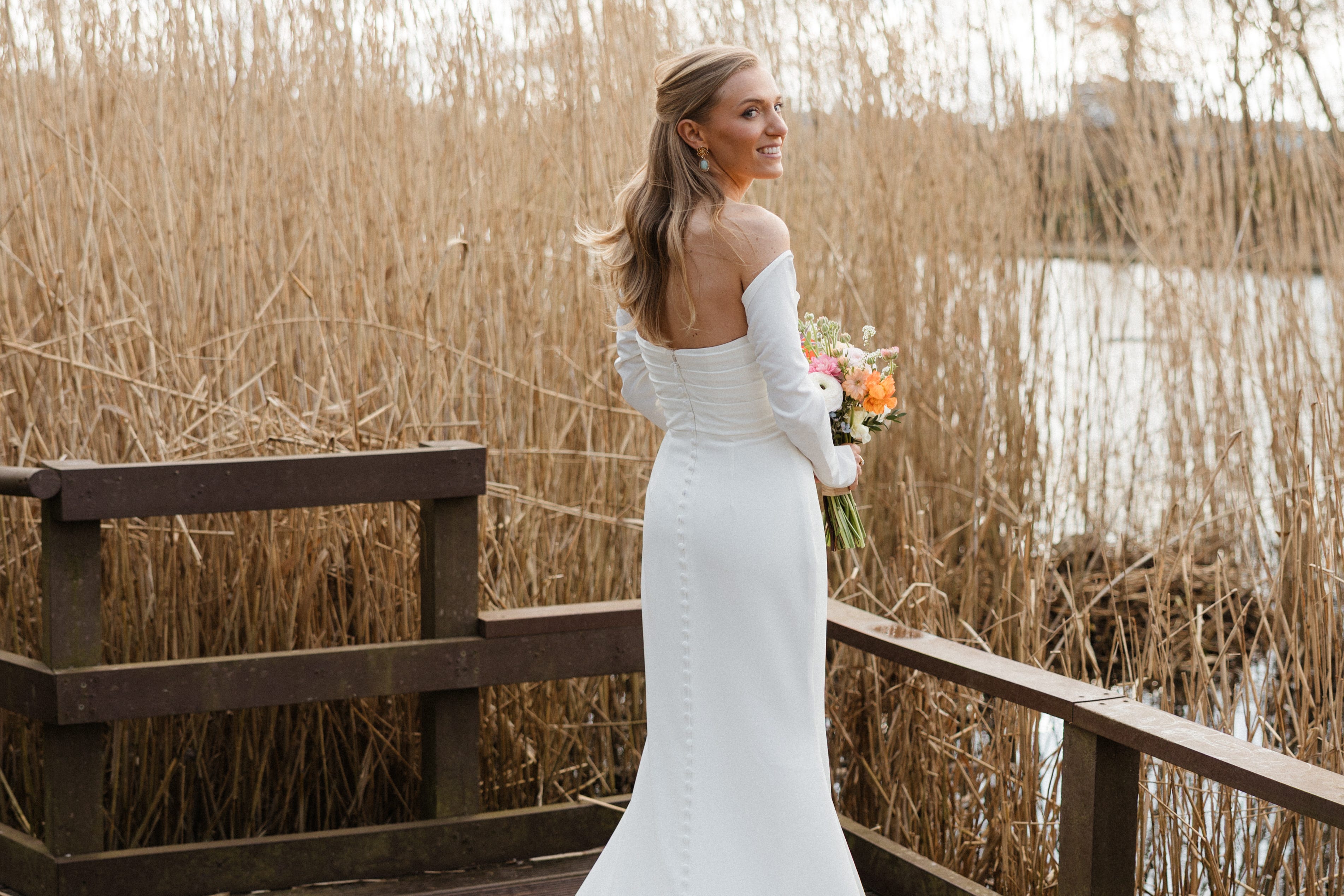 Ellie Irwin on her wedding day