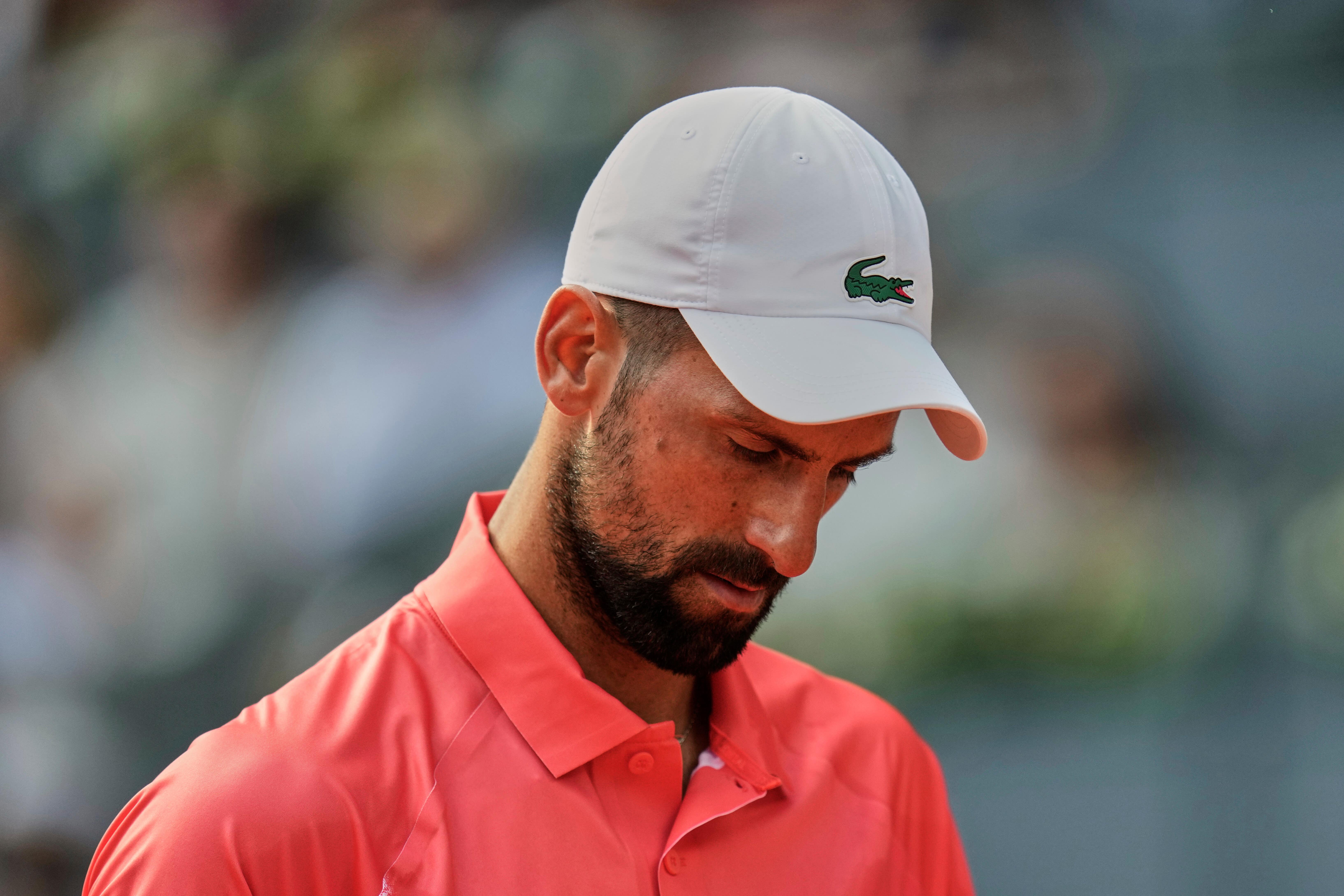 Novak Djokovic will miss next week’s tournament in the Italian capital (Manu Fernandez/AP)
