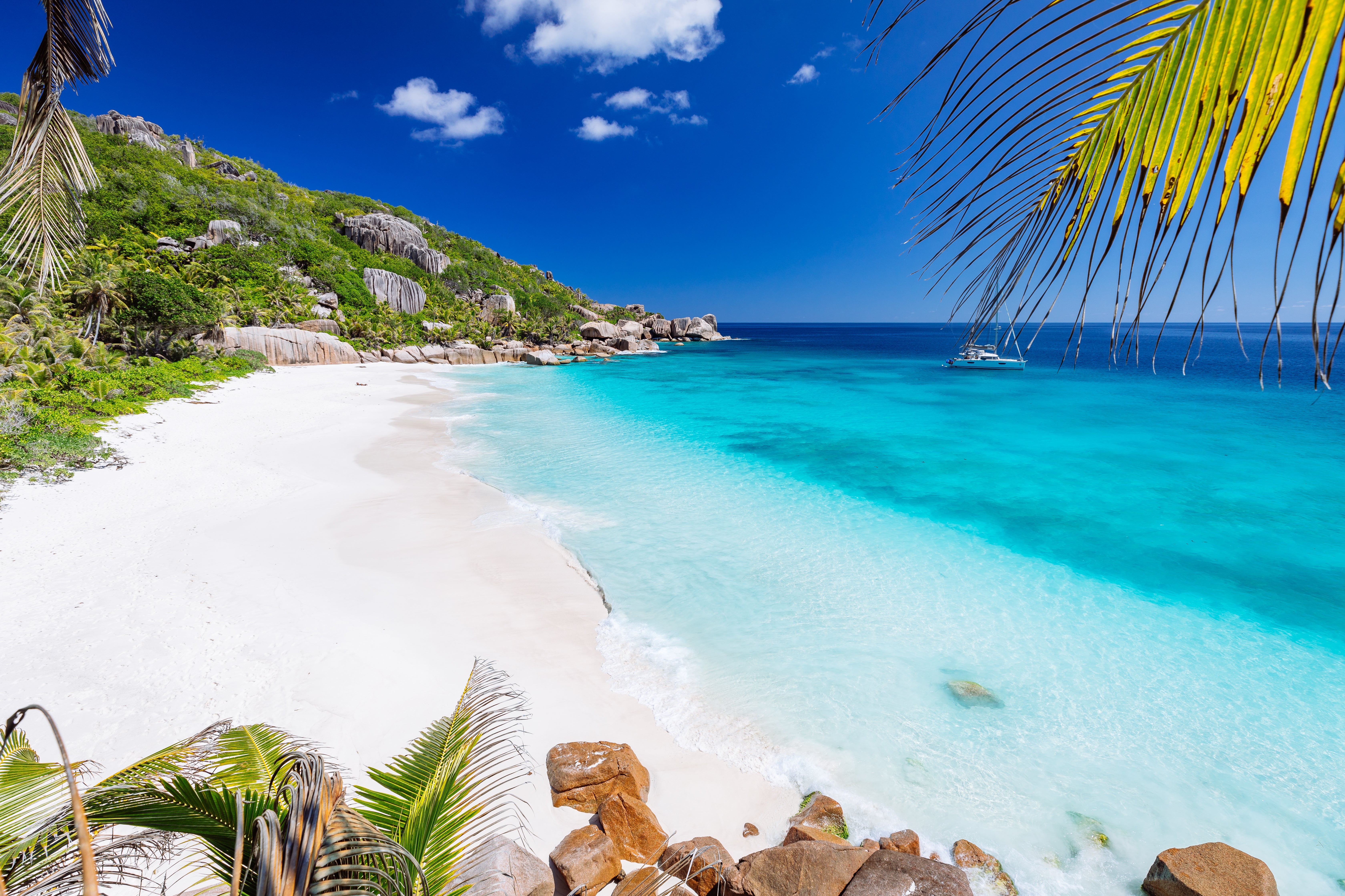 Combine a visit to La Digue and Sainte Anne Island as part of a day trip or boat tour
