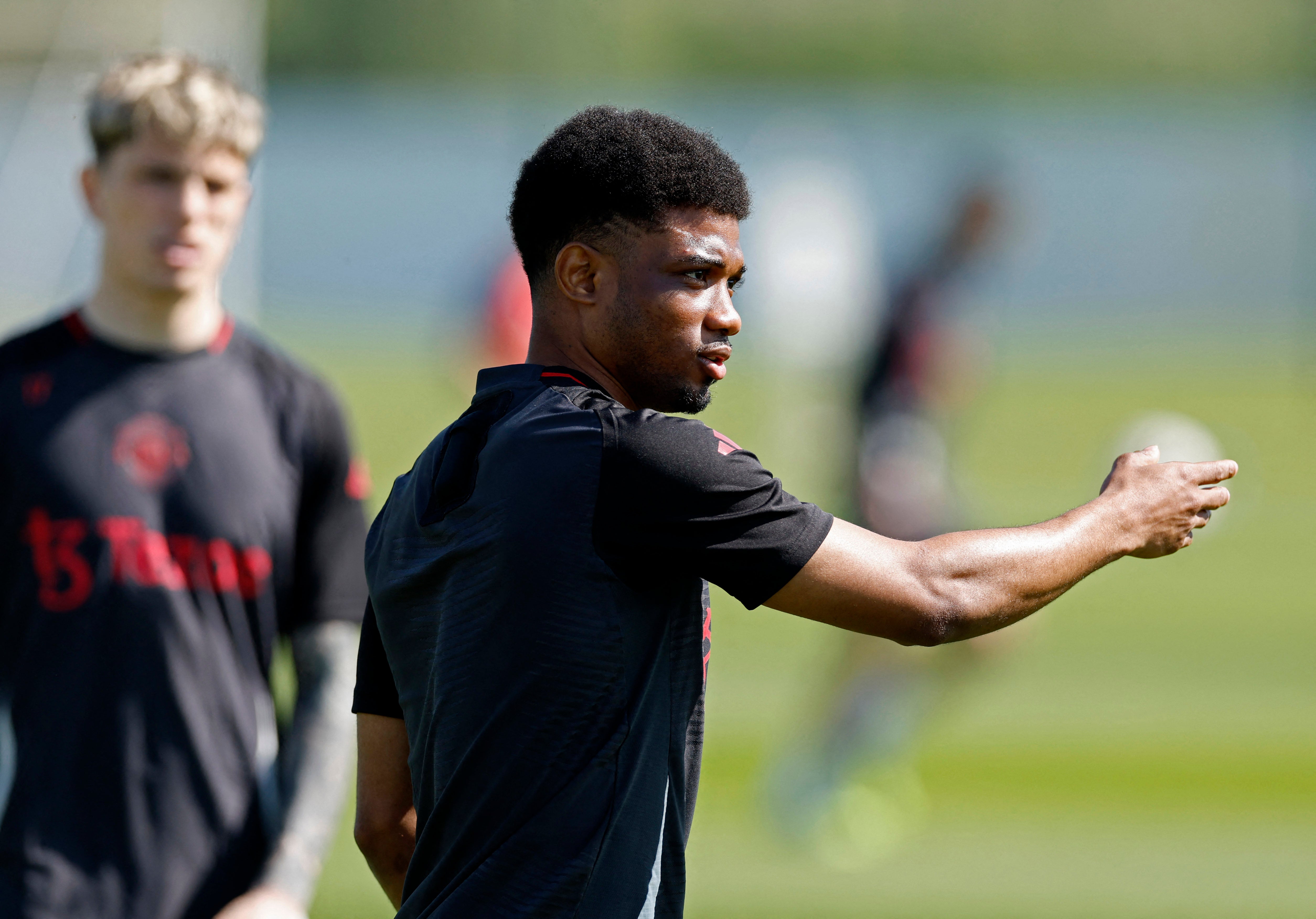 Amad returned to training at Carrington