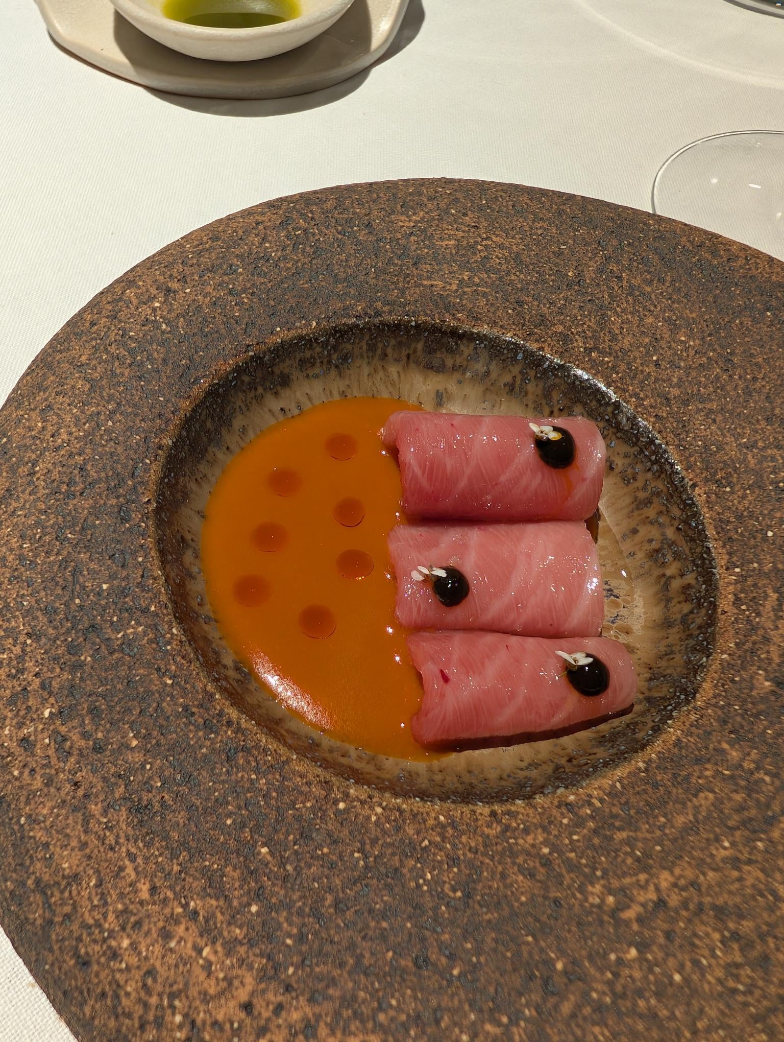 One of the dishes at Crater restaurant