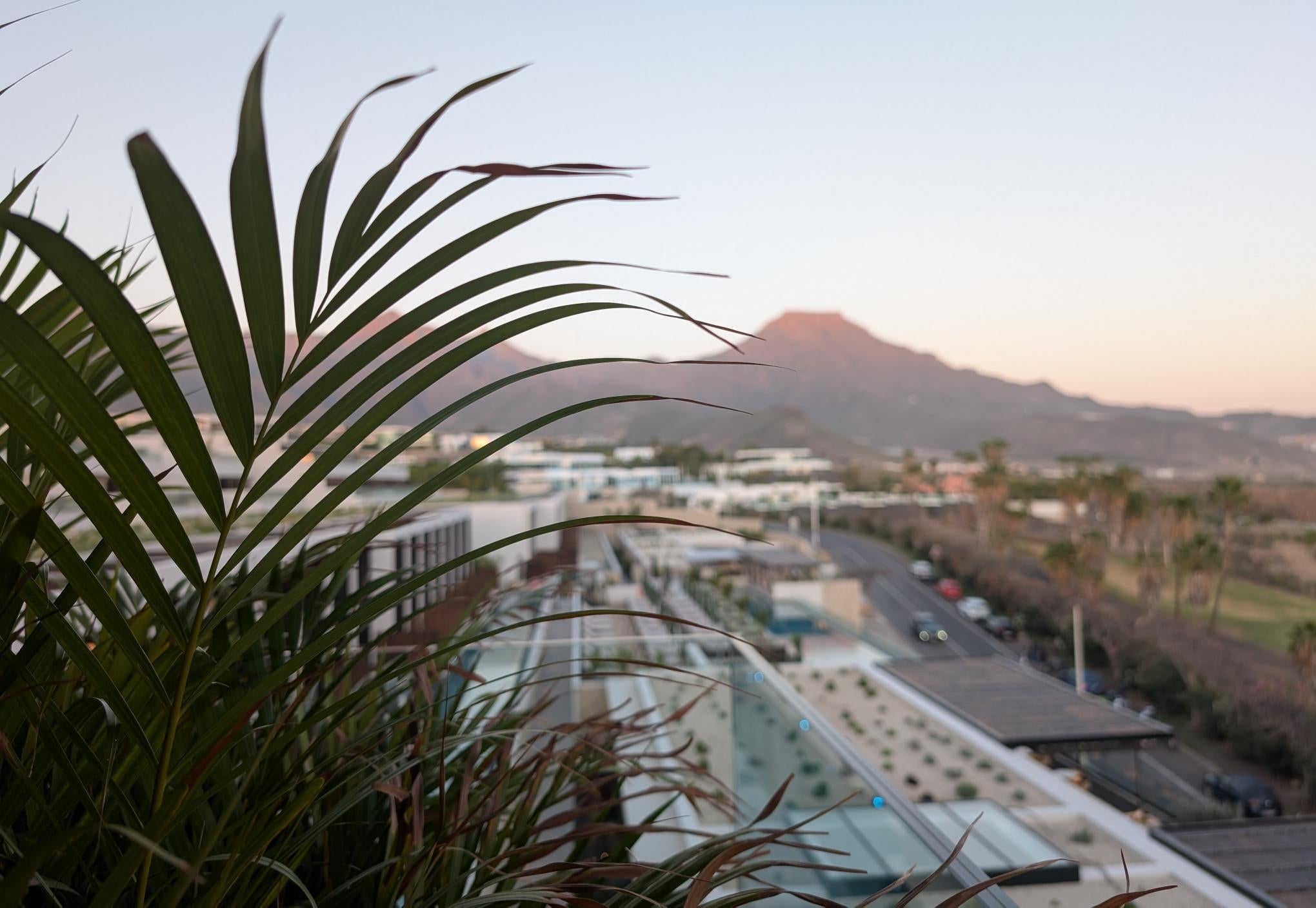 The view from the Cráter restaurant