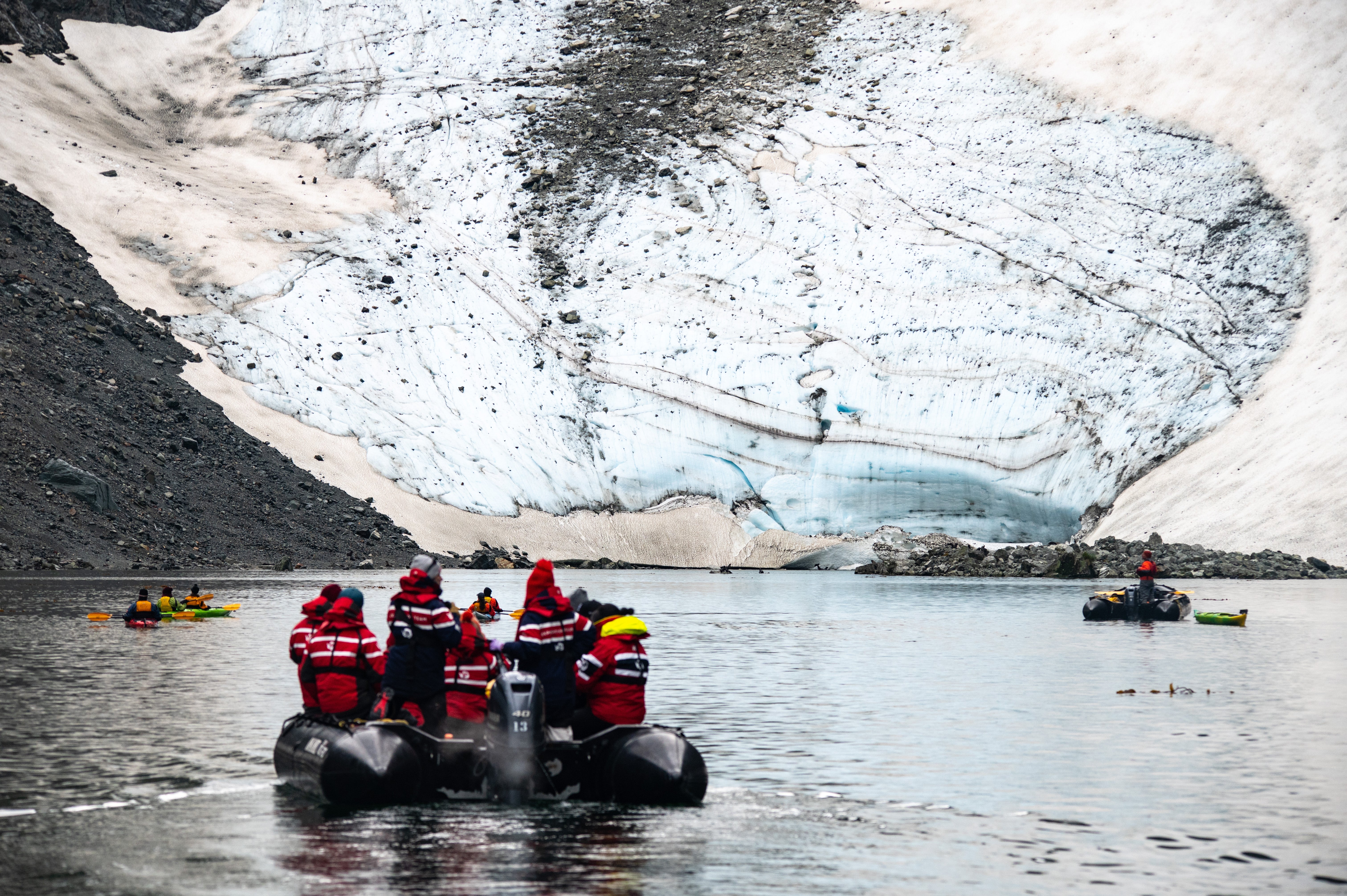 Wonder awaits as travellers can get unbelievably close to the action on a Zodiac