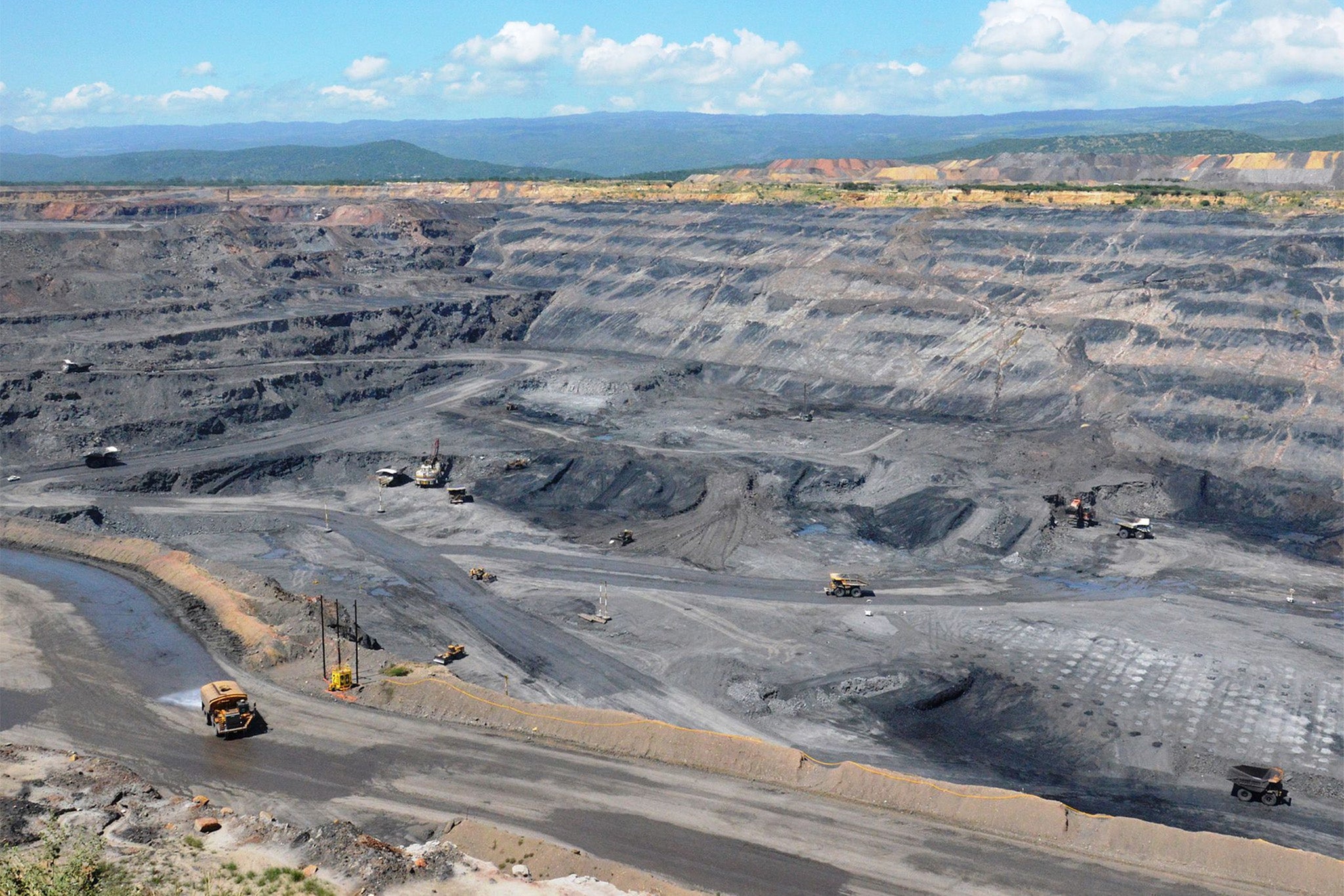 Glencore’s vast Cerrejón open-pit coal mine in Colombia, which is almost six times the size of Manchester
