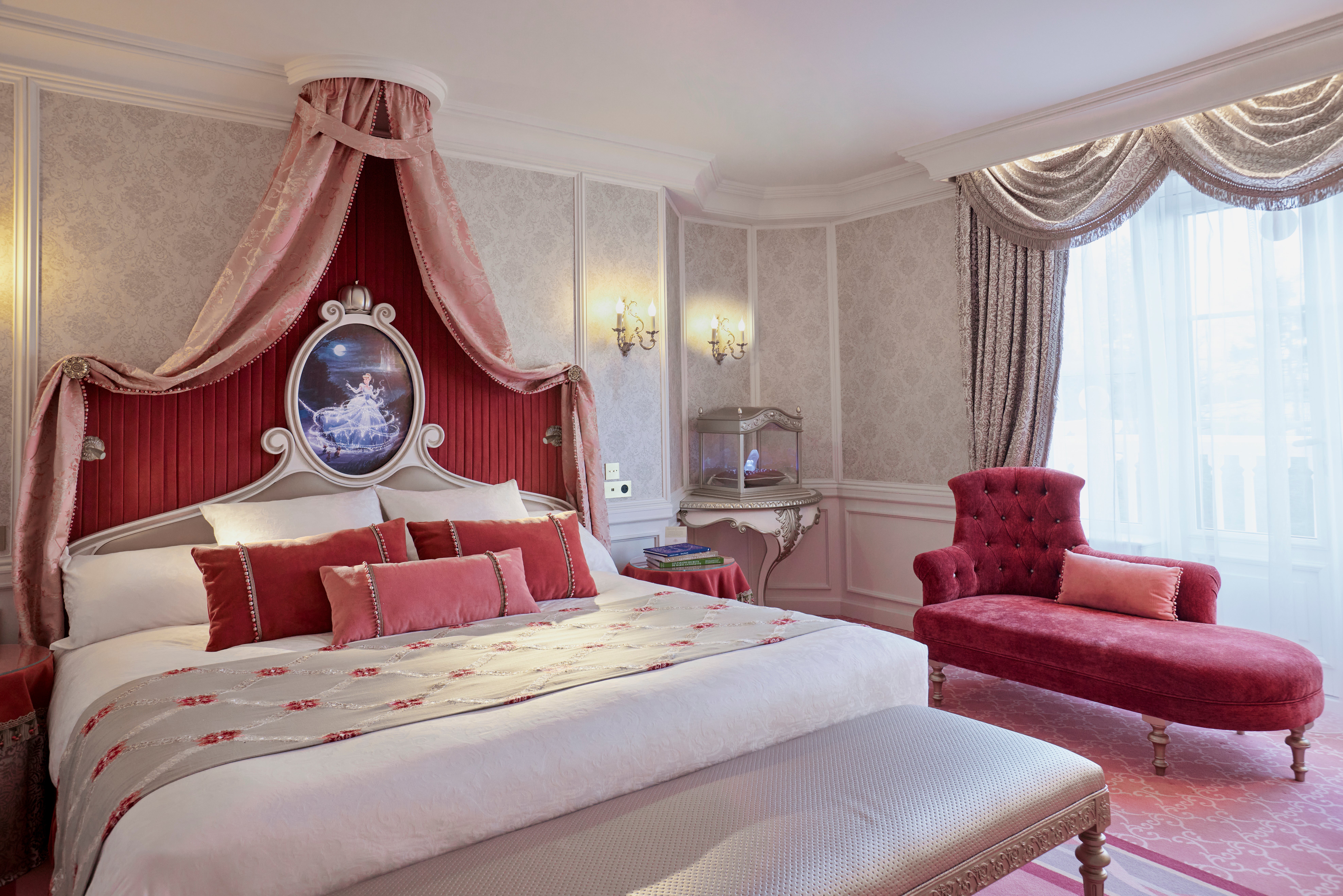 Rooms fit for a princess (or a prince) can be found at The Disneyland Hotel