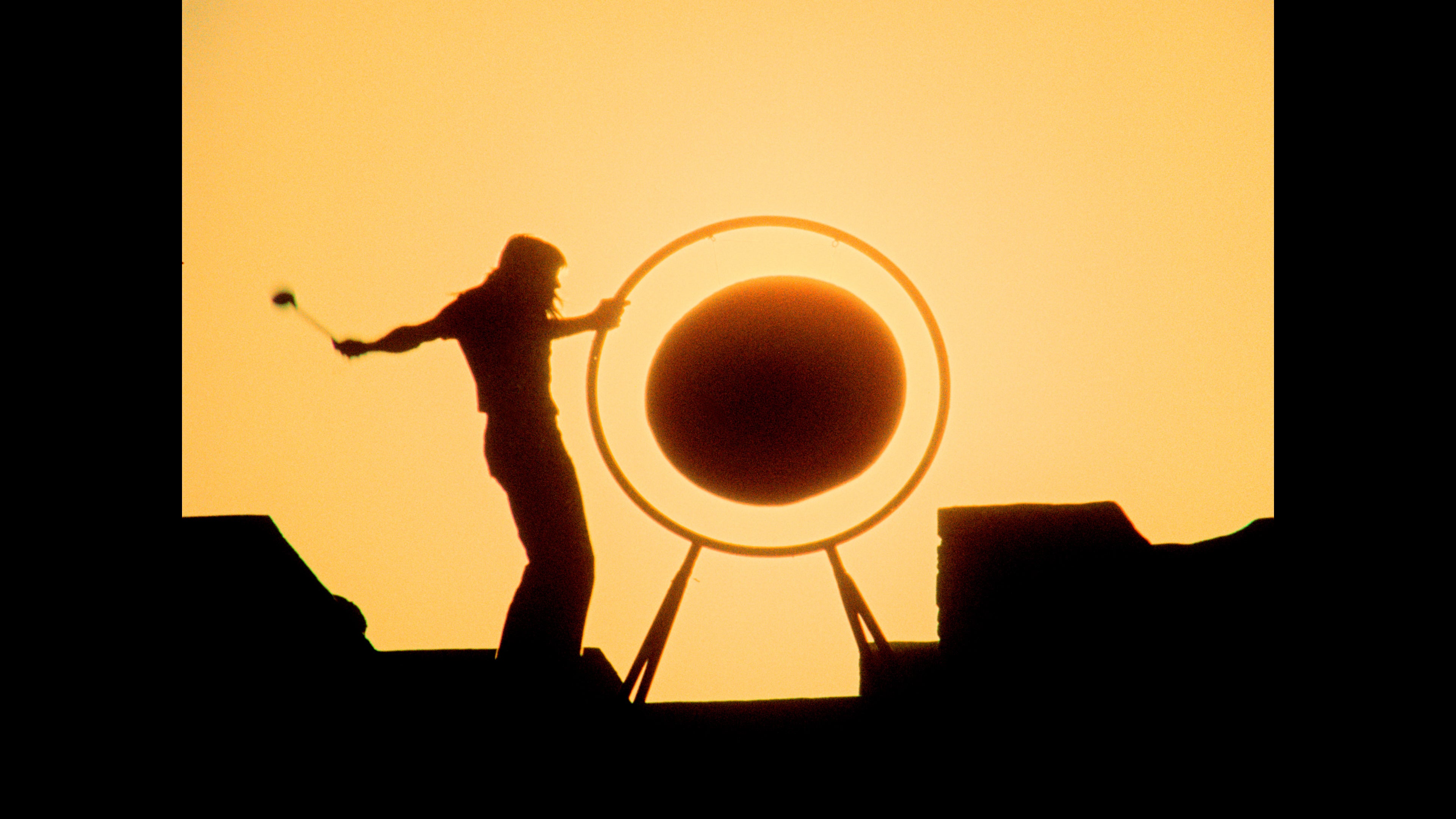 Maben intercuts the cosmic crescendos with images of ancient sculptures and mosaics, with footage of bubbling lakes of lava, imbuing Floyd’s music with appropriate loftiness and heaviosity