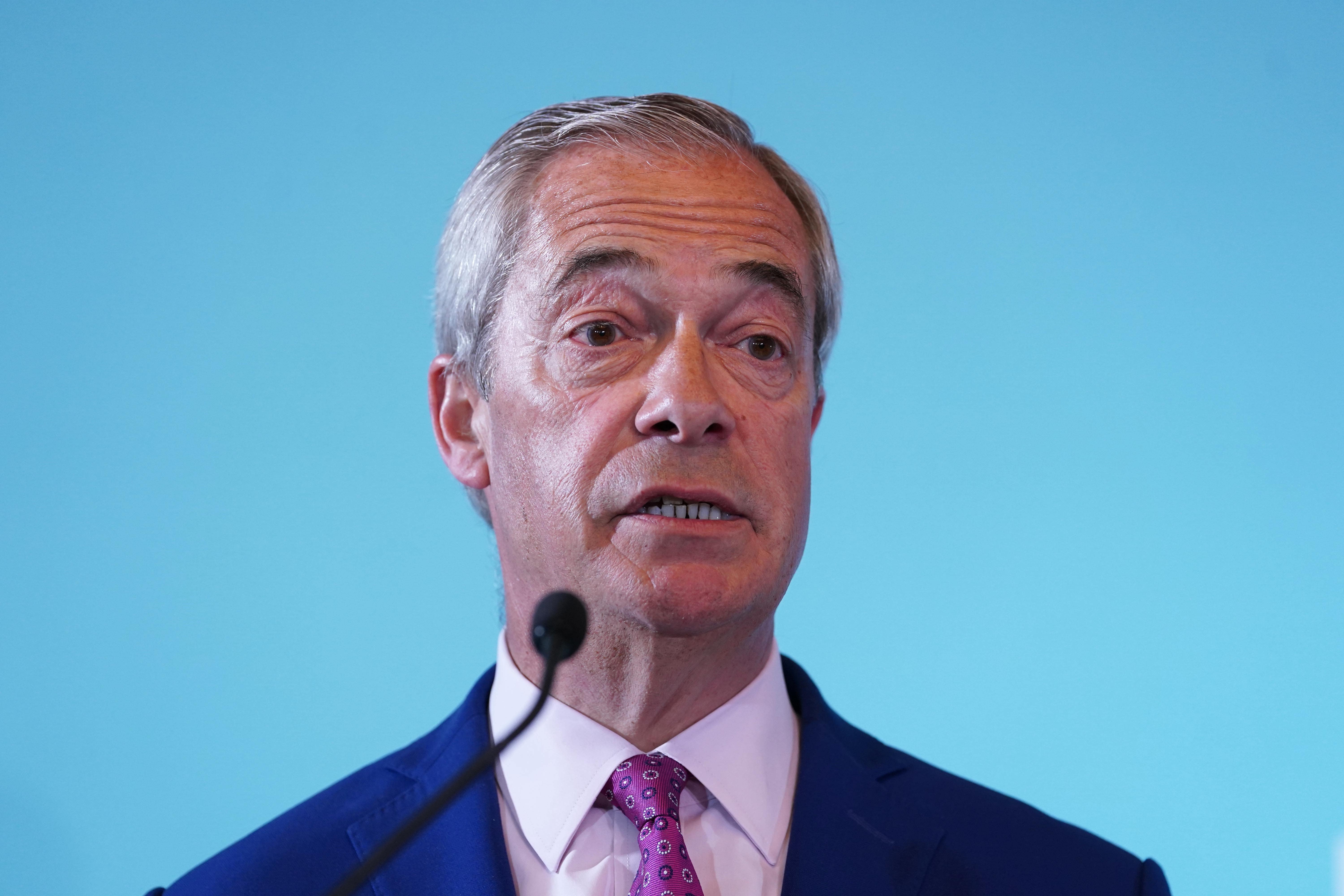 Reform UK leader Nigel Farage (Gareth Fuller/PA)