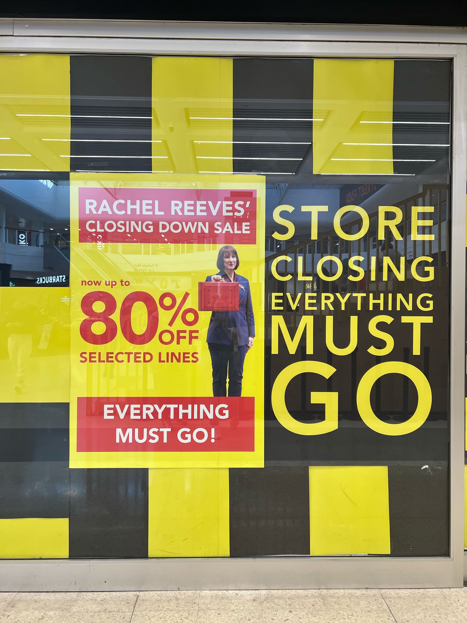 Beales is holding a “Rachel Reeves closing down sale”